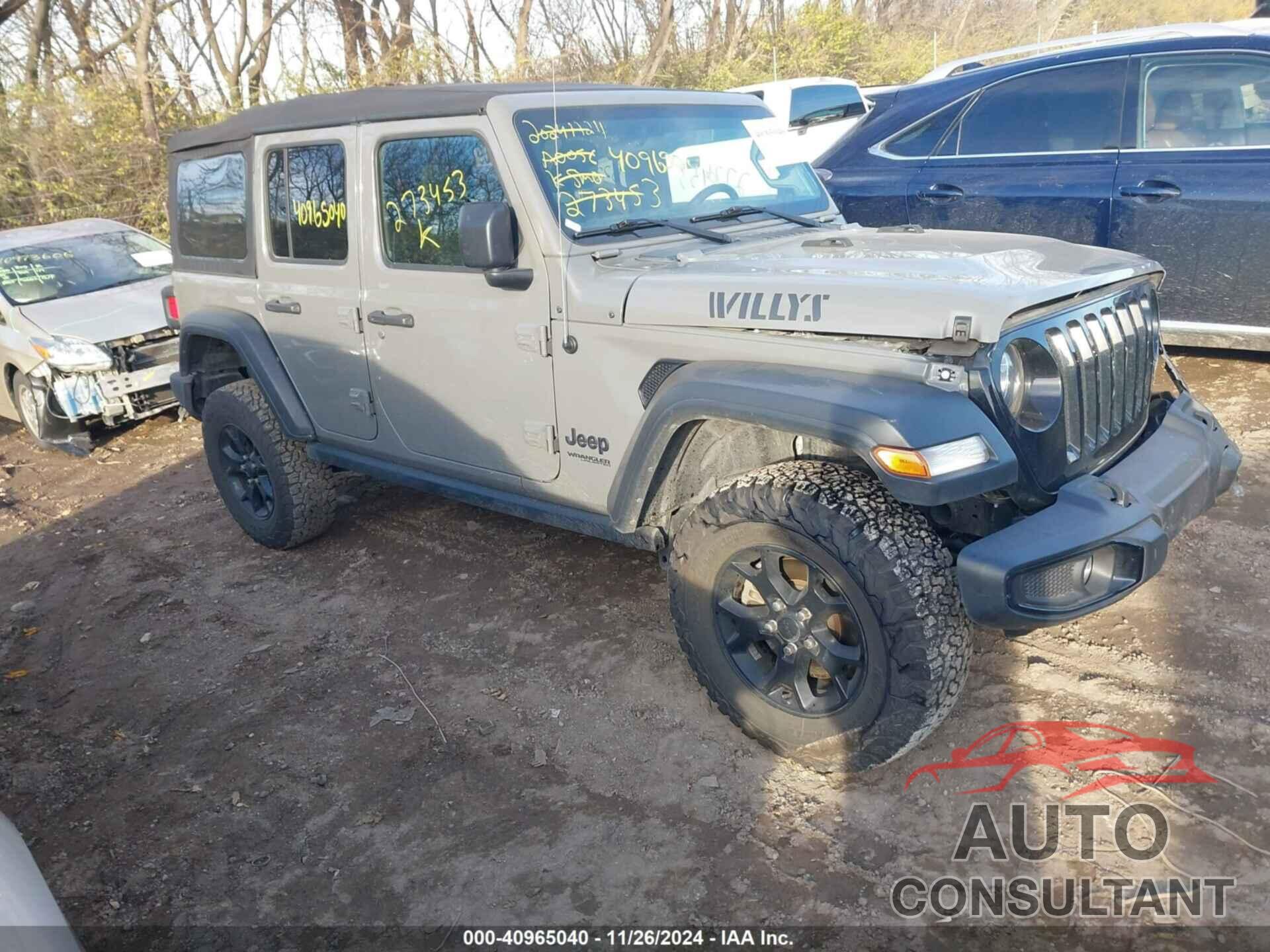 JEEP WRANGLER UNLIMITED 2022 - 1C4HJXDM4NW273453
