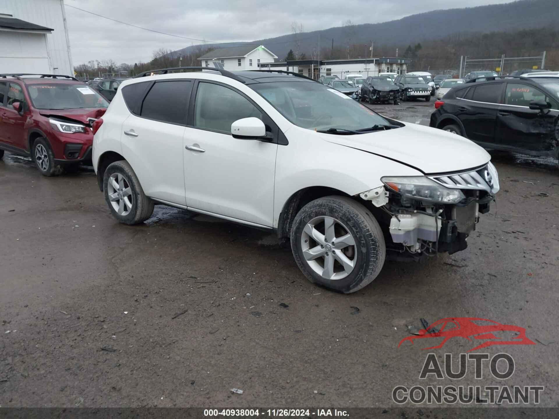 NISSAN MURANO 2010 - JN8AZ1MW1AW136638