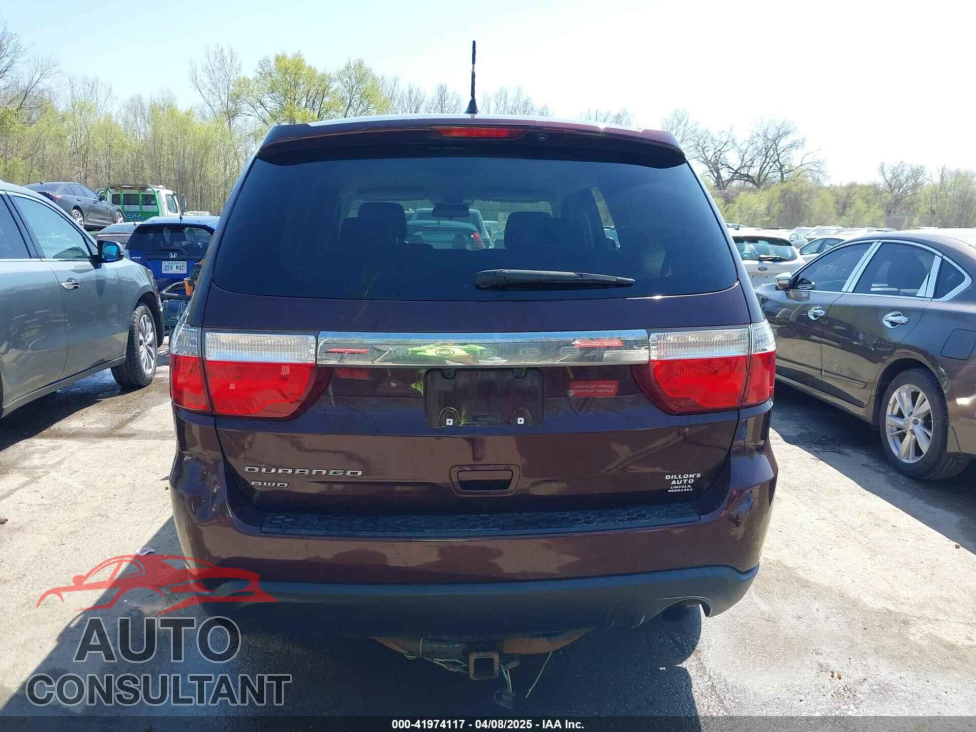 DODGE DURANGO 2012 - 1C4RDJAG5CC301640