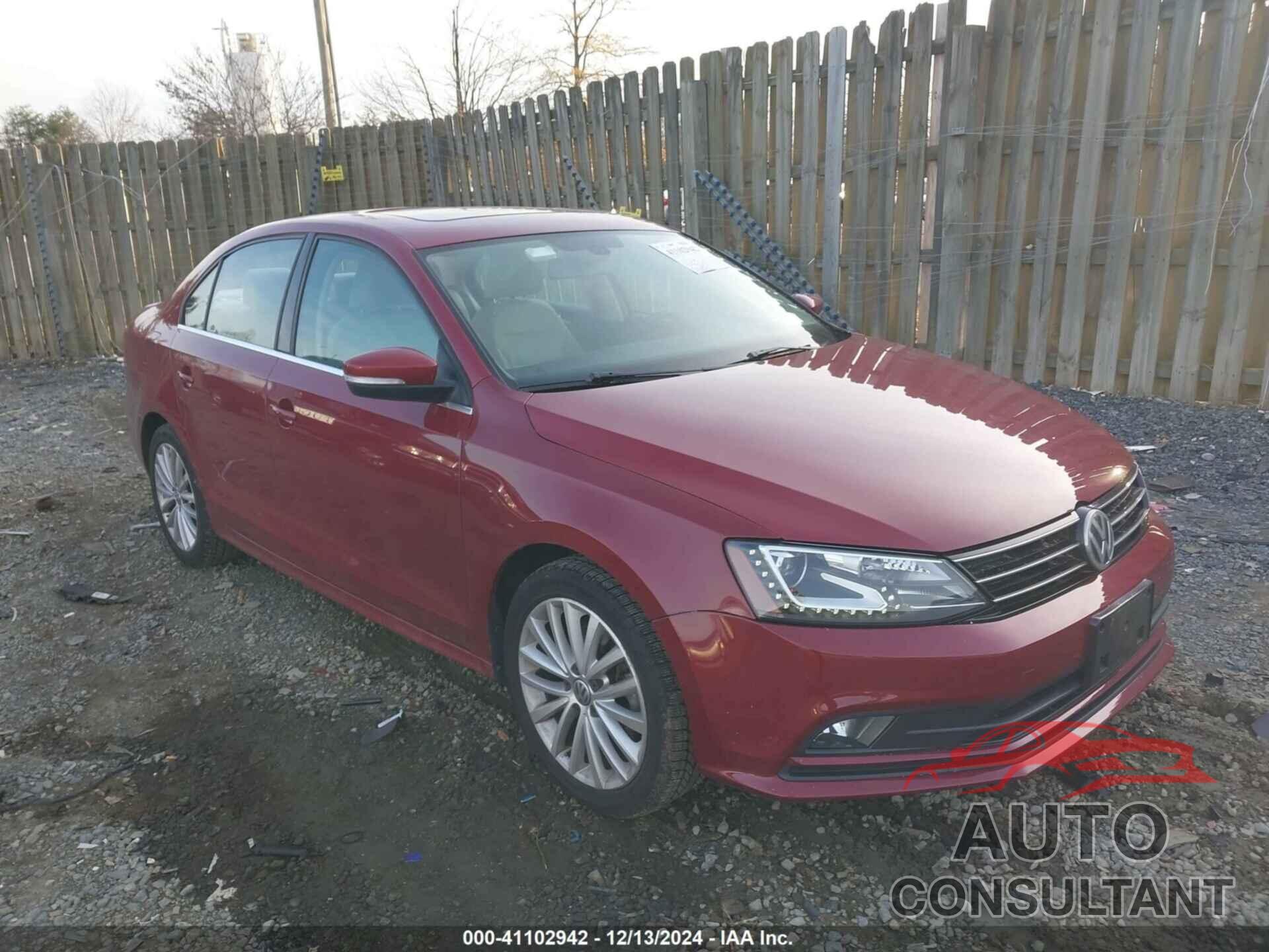 VOLKSWAGEN JETTA 2016 - 3VWL17AJ6GM204526