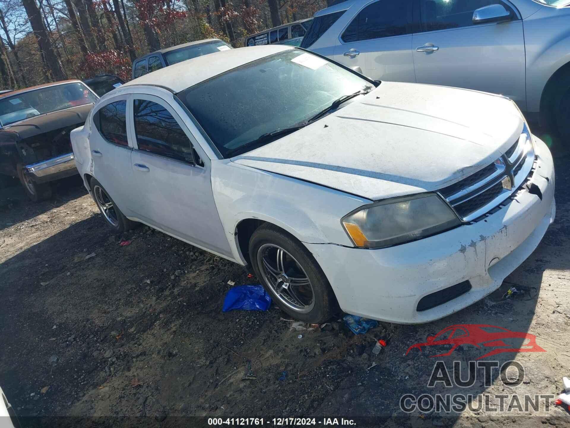 DODGE AVENGER 2012 - 1C3CDZAB7CN323642