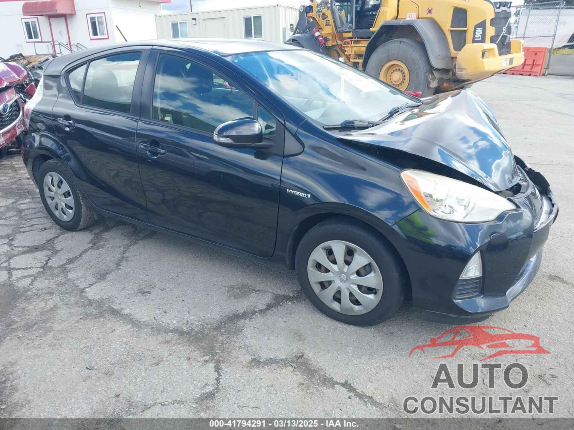TOYOTA PRIUS C 2012 - JTDKDTB3XC1030112