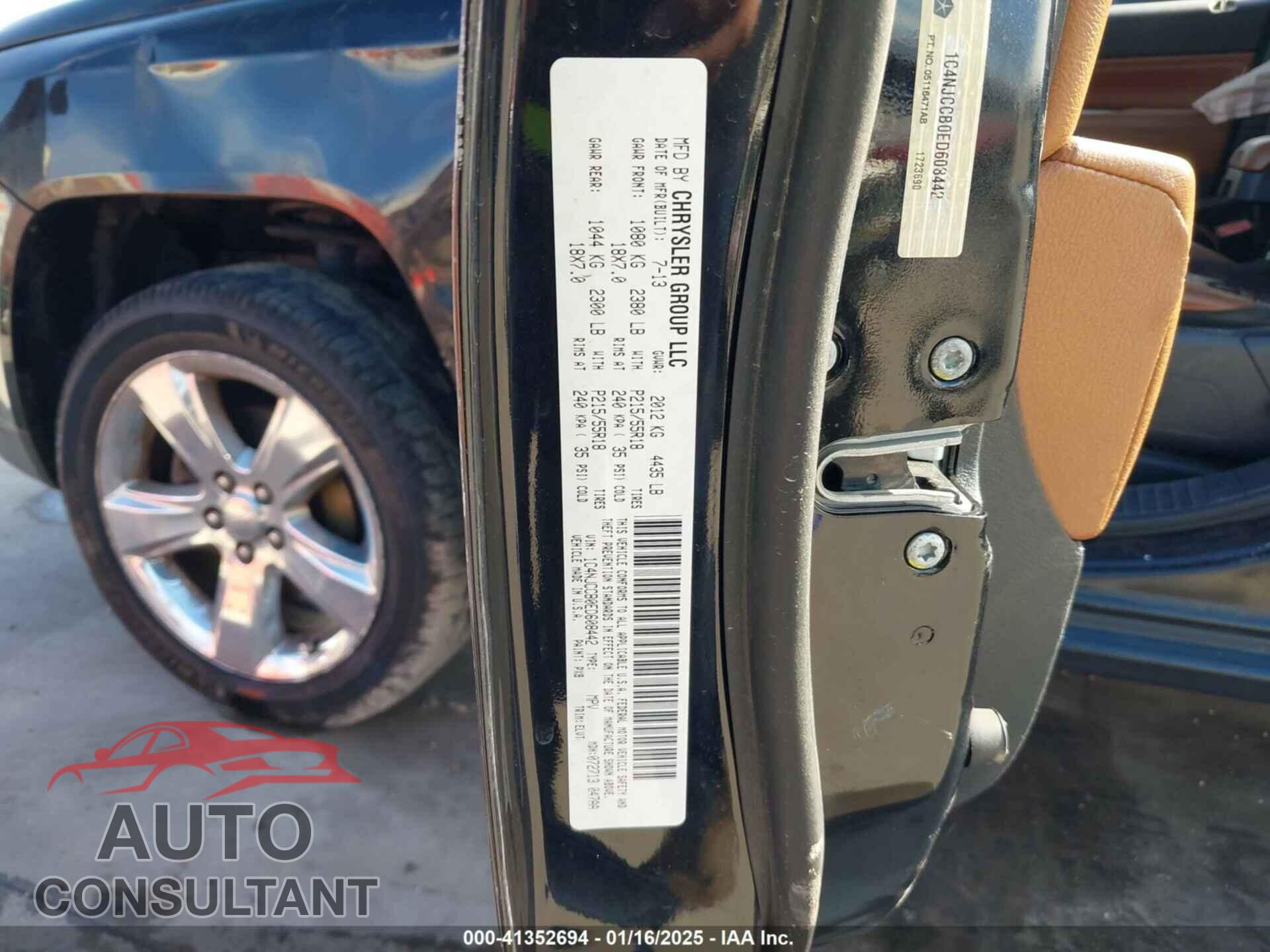 JEEP COMPASS 2014 - 1C4NJCCB0ED608442