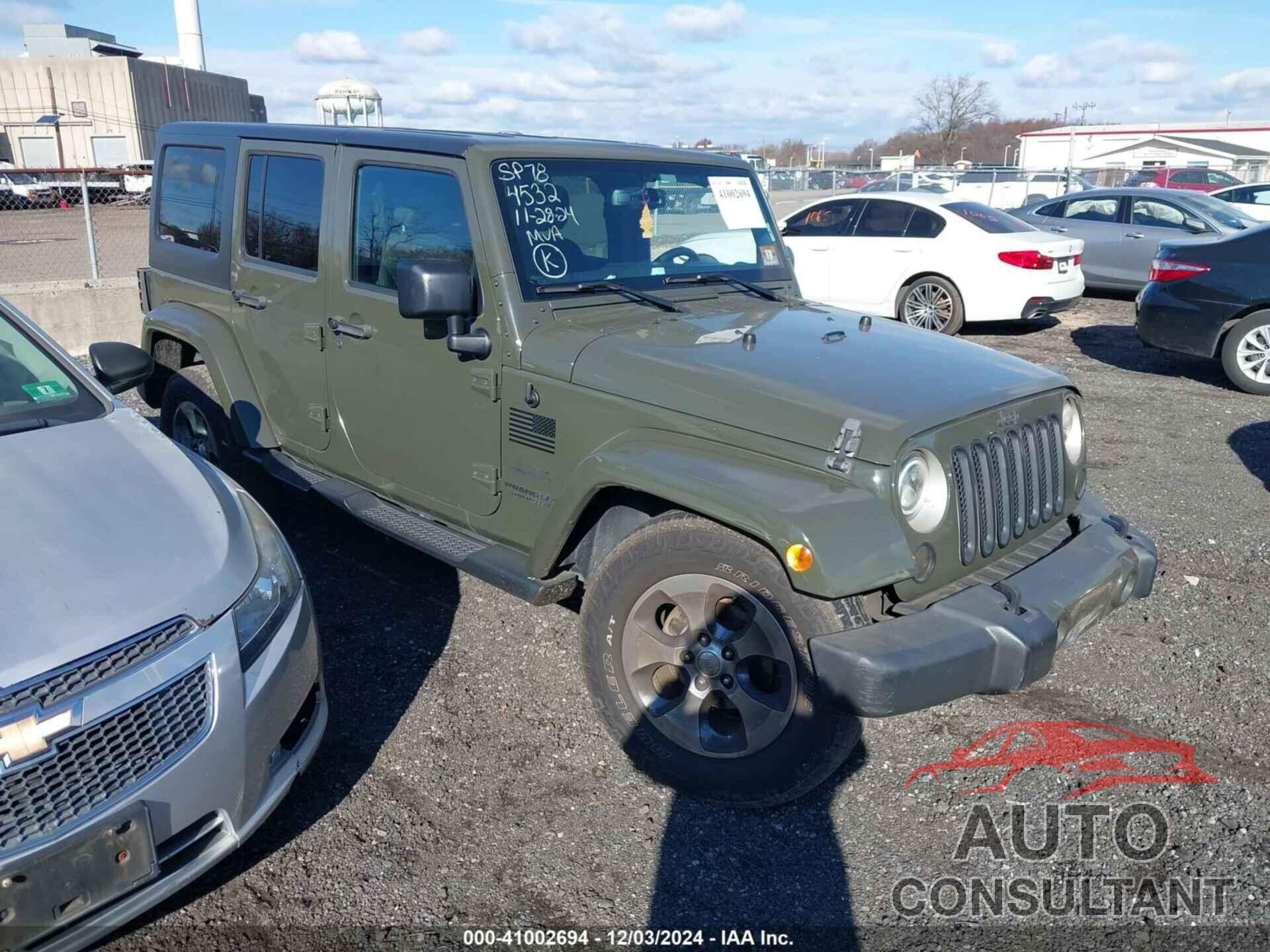 JEEP WRANGLER UNLIMITED 2016 - 1C4BJWEG3GL161546