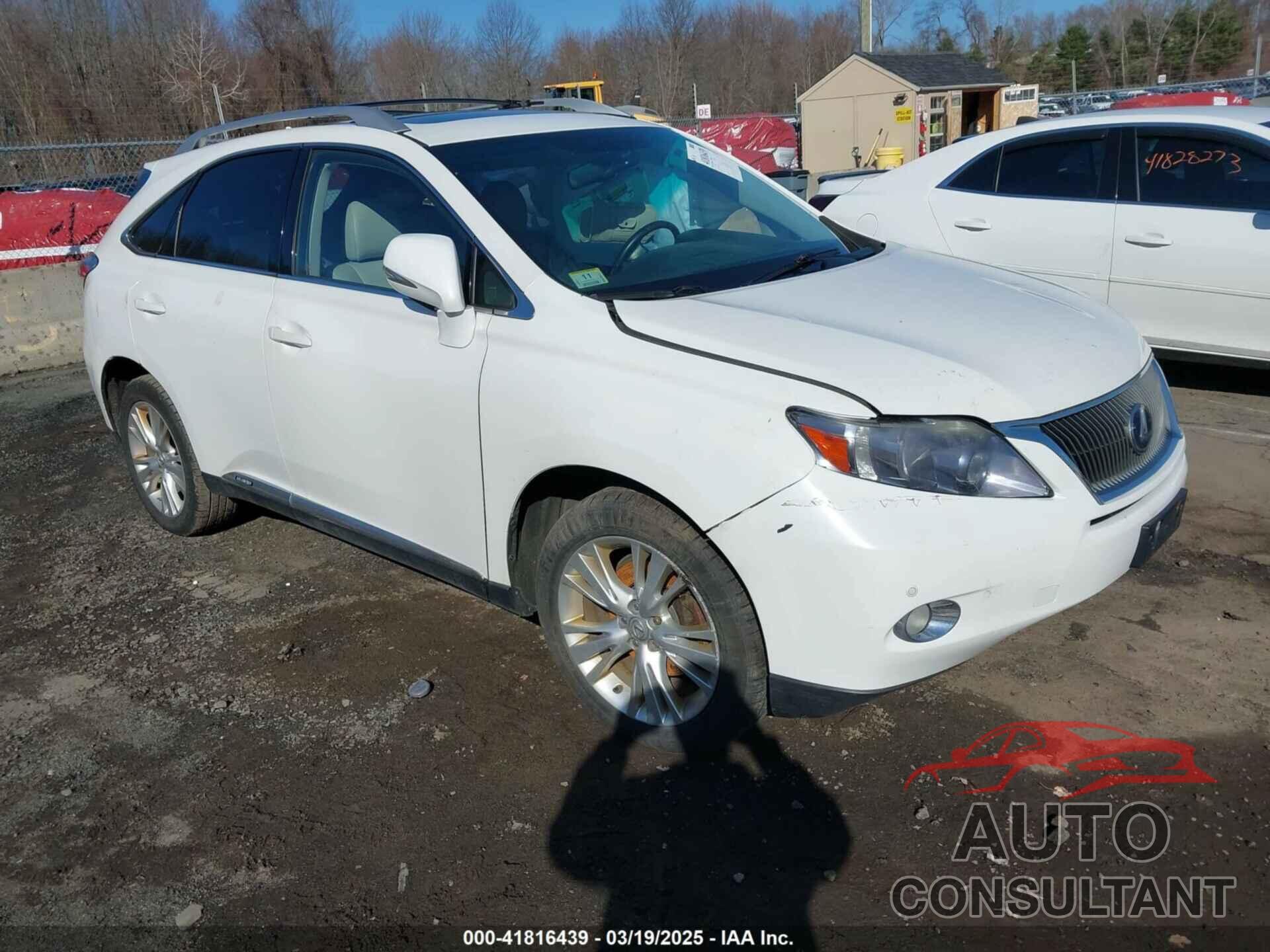 LEXUS RX 450H 2011 - JTJBC1BAXB2420283