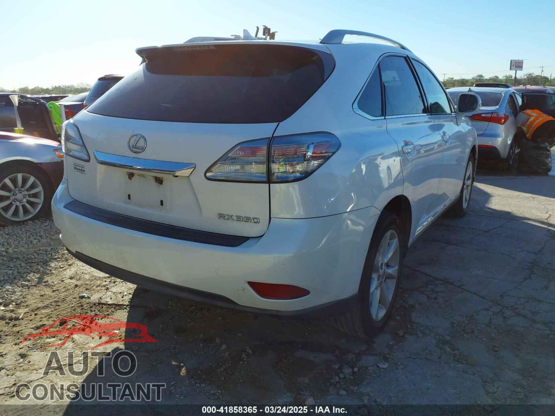 LEXUS RX 350 2011 - 2T2BK1BA3BC103285