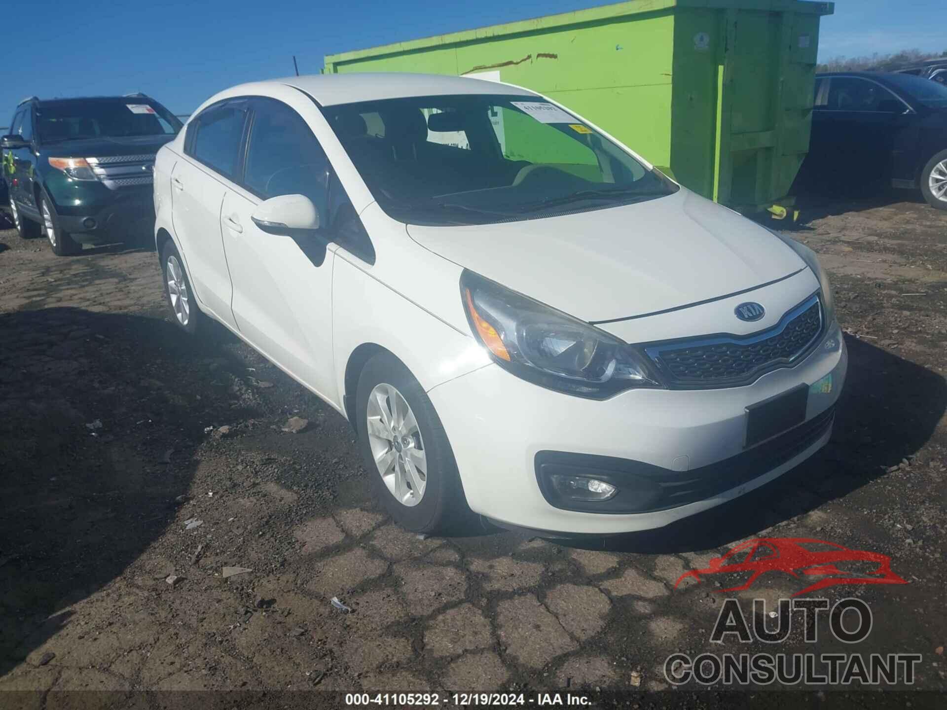 KIA RIO 2015 - KNADN4A34F6459313