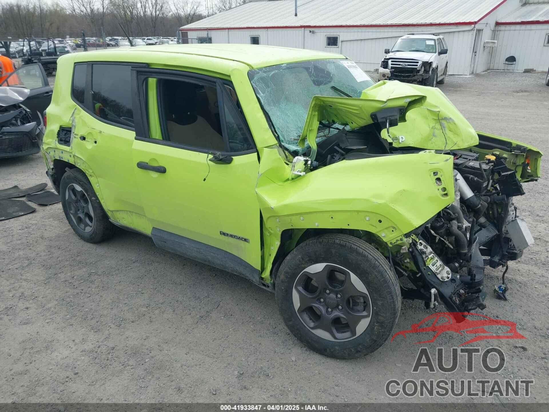 JEEP RENEGADE 2017 - ZACCJAAH6HPG09555