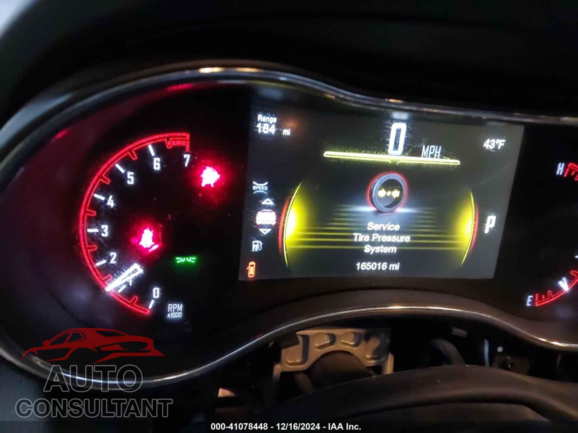 DODGE DURANGO 2016 - 1C4RDJEG5GC336727