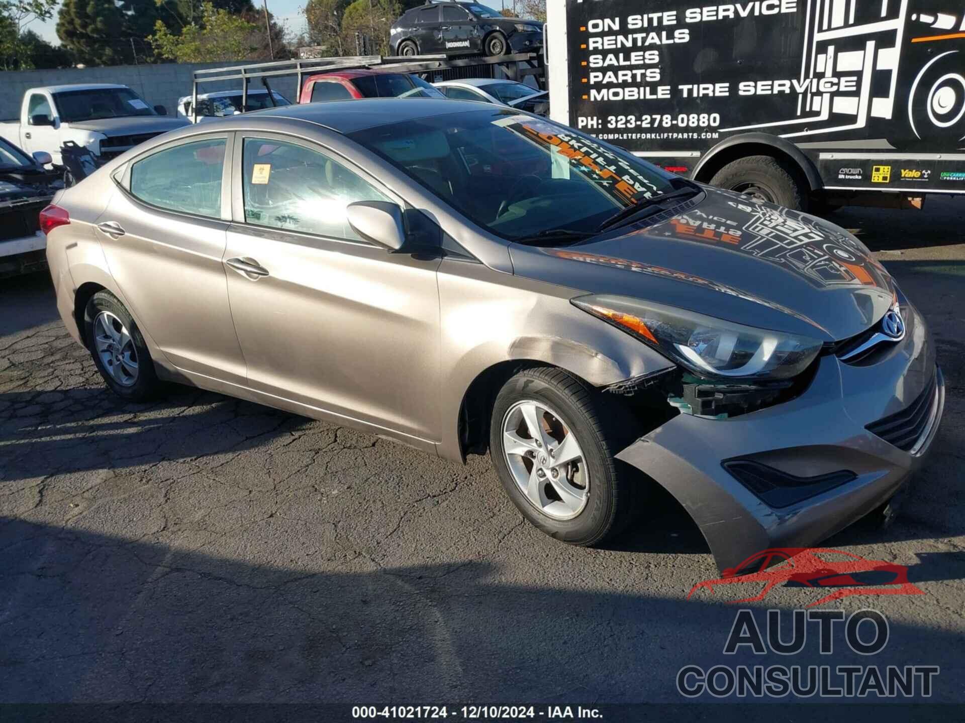 HYUNDAI ELANTRA 2014 - 5NPDH4AE5EH528395