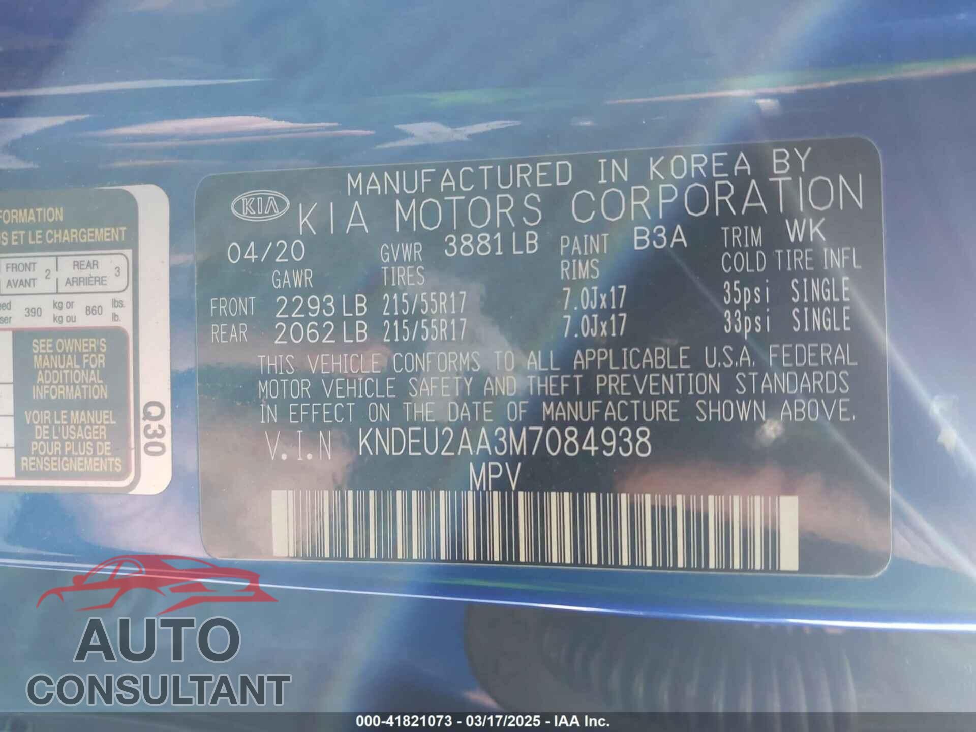 KIA SELTOS 2021 - KNDEU2AA3M7084938