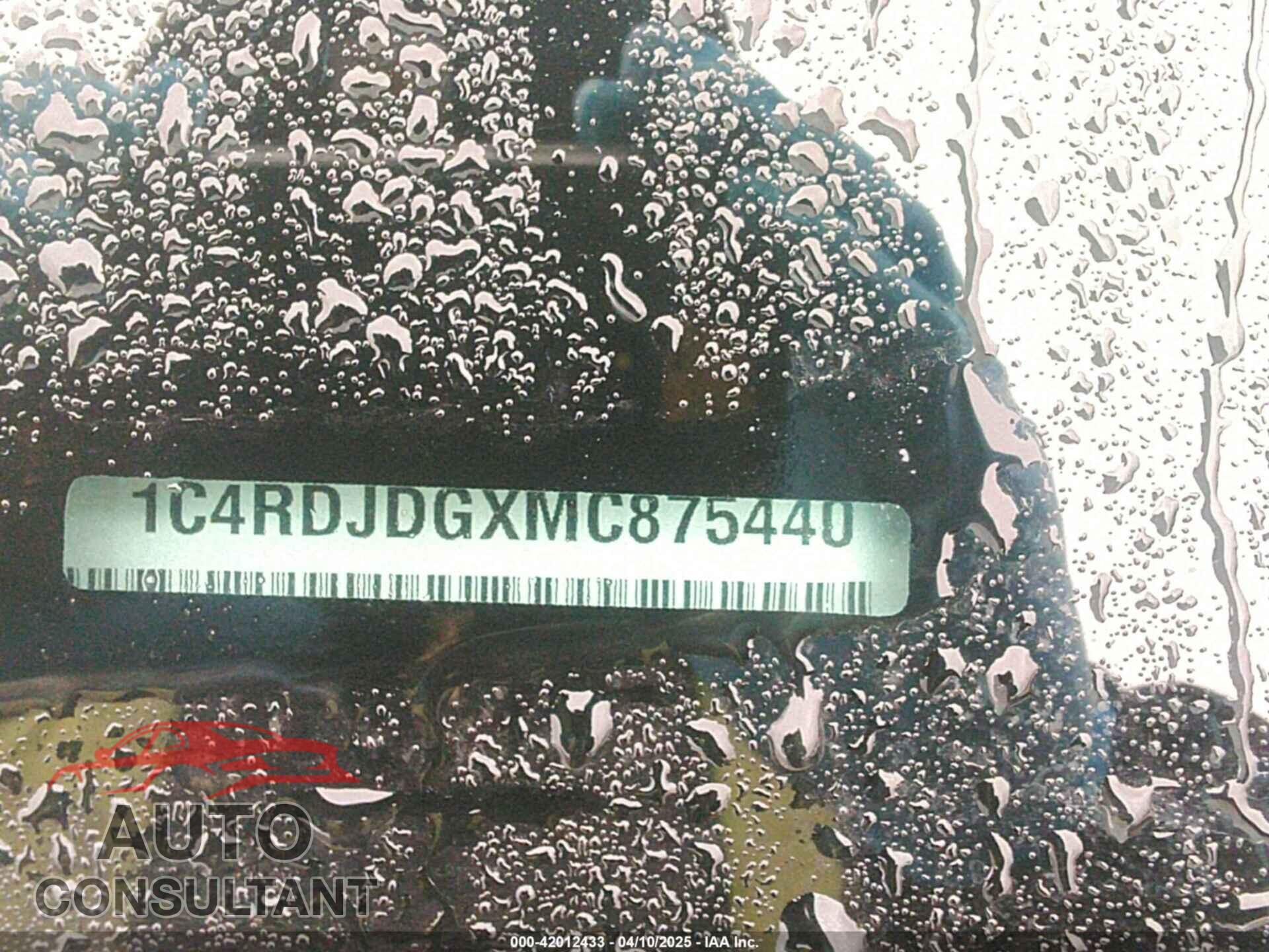 DODGE DURANGO 2021 - 1C4RDJDGXMC875440