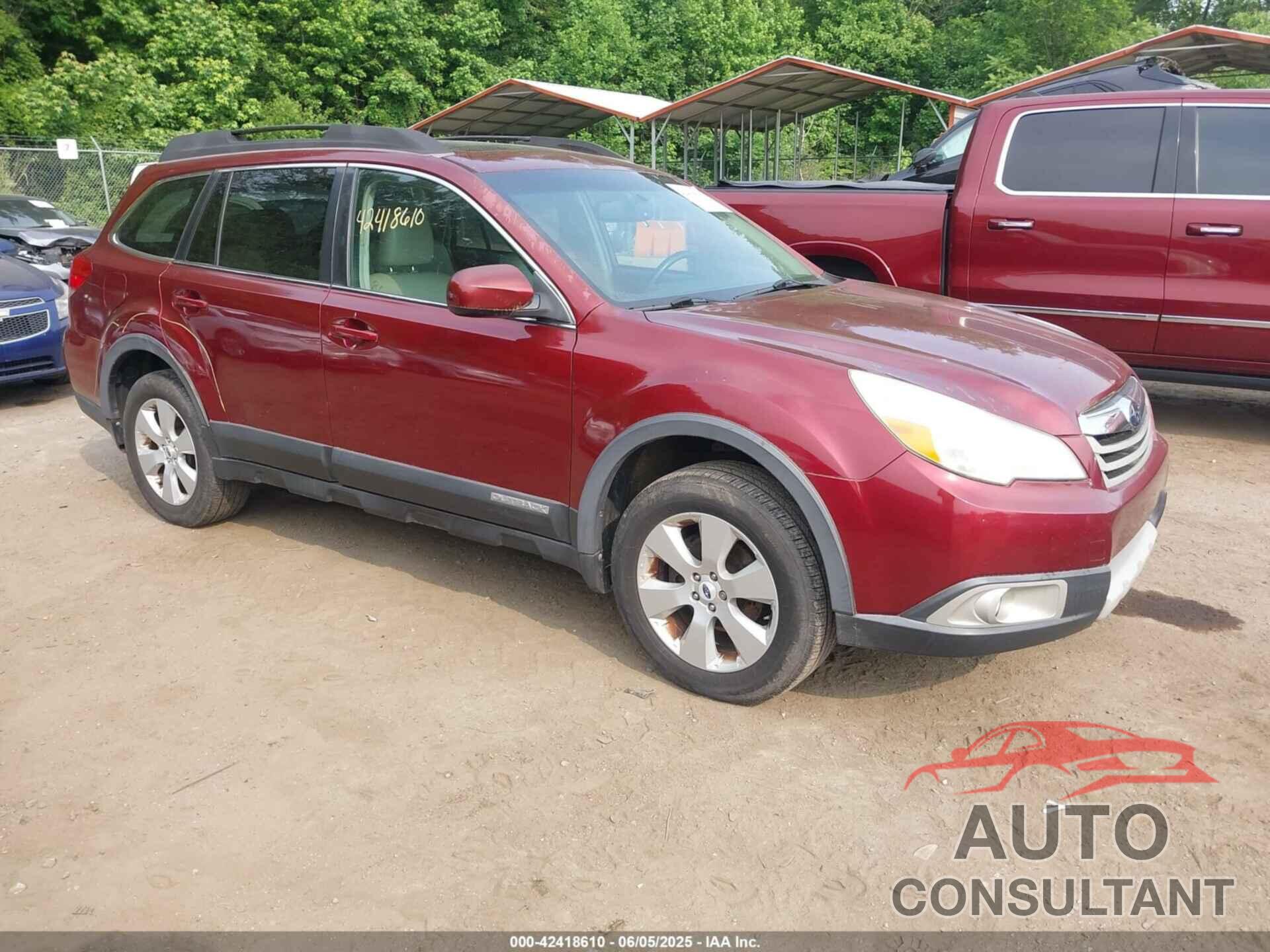 SUBARU OUTBACK 2011 - 4S4BRBKCXB3425725