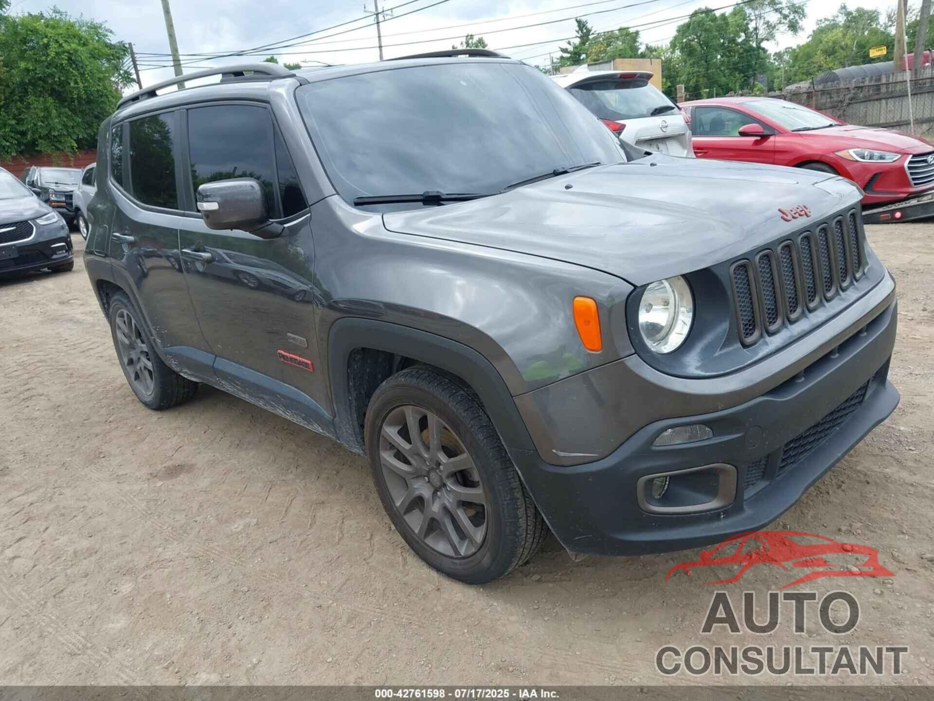 JEEP RENEGADE 2016 - ZACCJABW5GPE30662