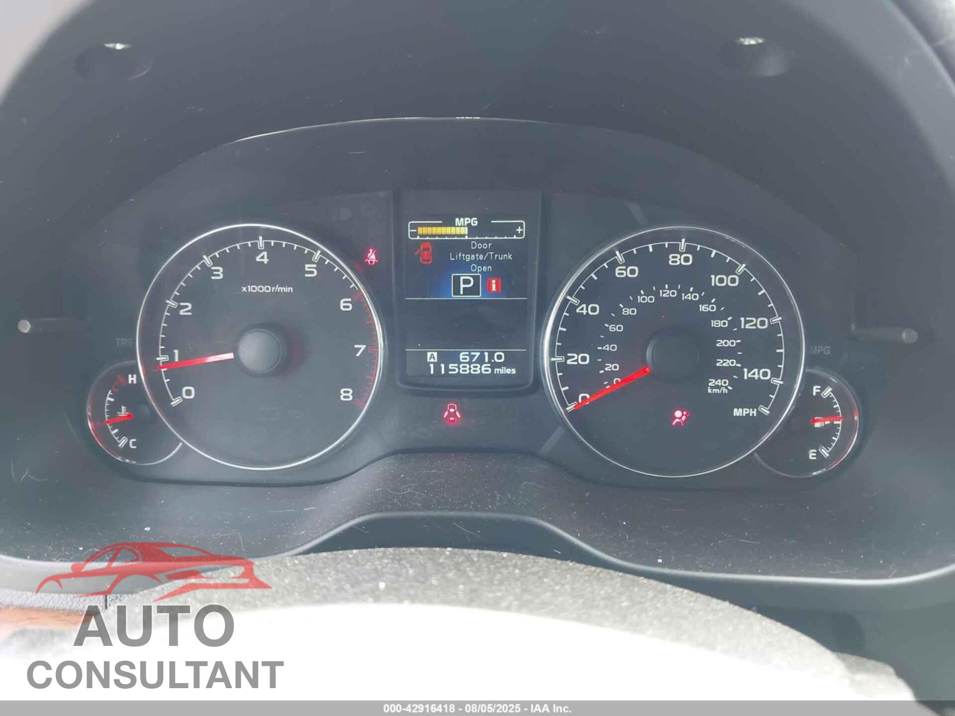 SUBARU OUTBACK 2013 - 4S4BRBKC4D3247796