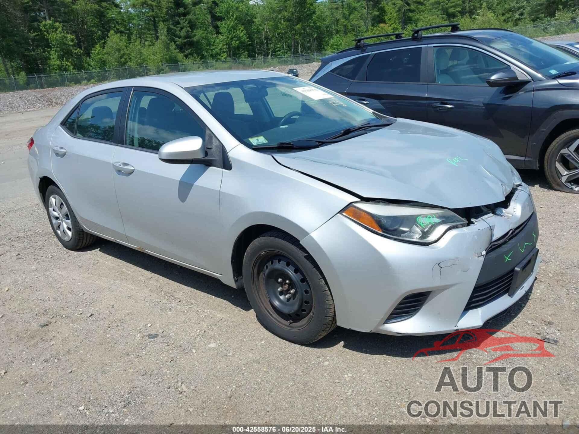 TOYOTA COROLLA 2015 - 2T1BURHE7FC371575