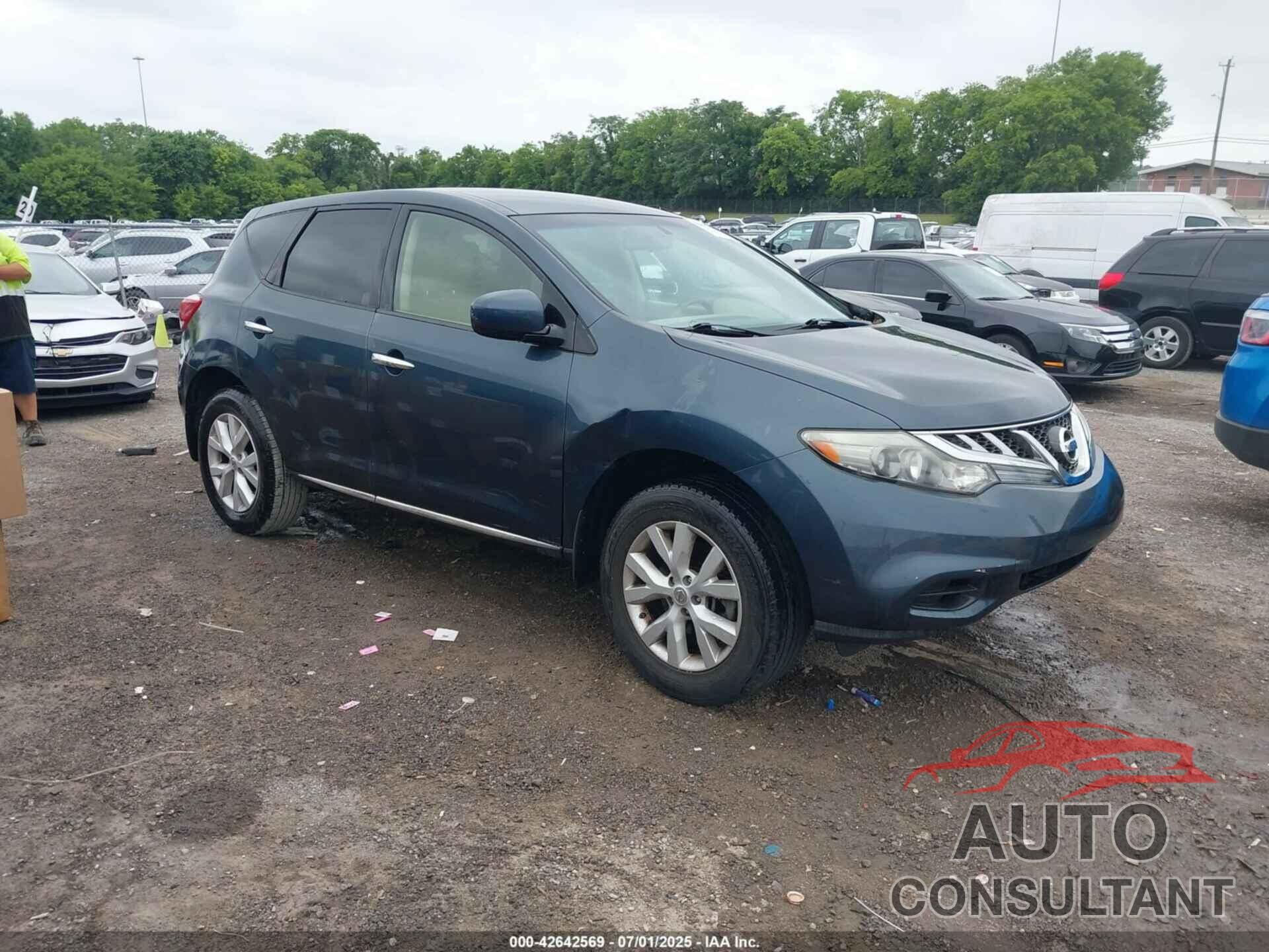 NISSAN MURANO 2012 - JN8AZ1MU4CW116613
