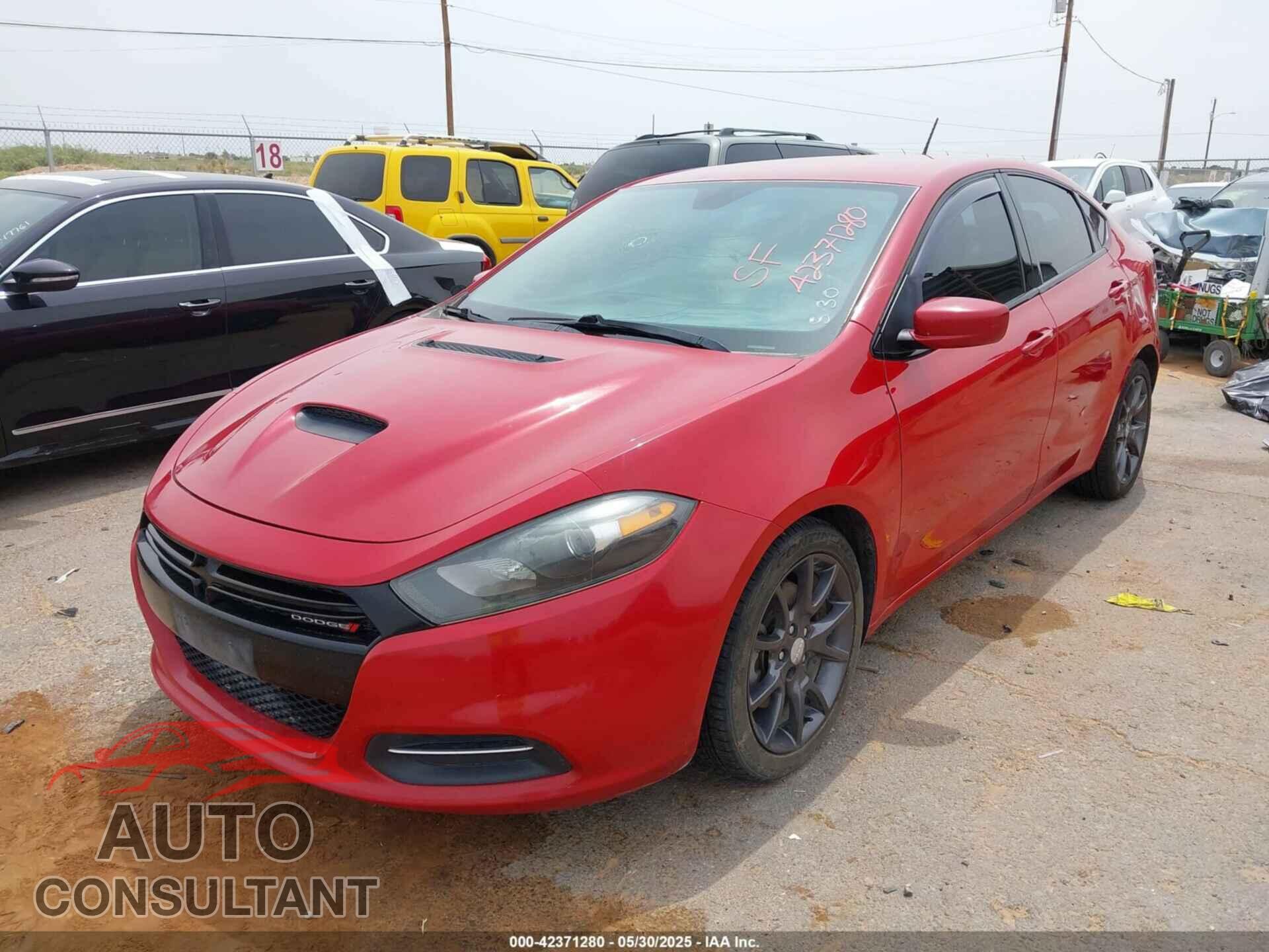 DODGE DART 2016 - 1C3CDFFH0GD823245
