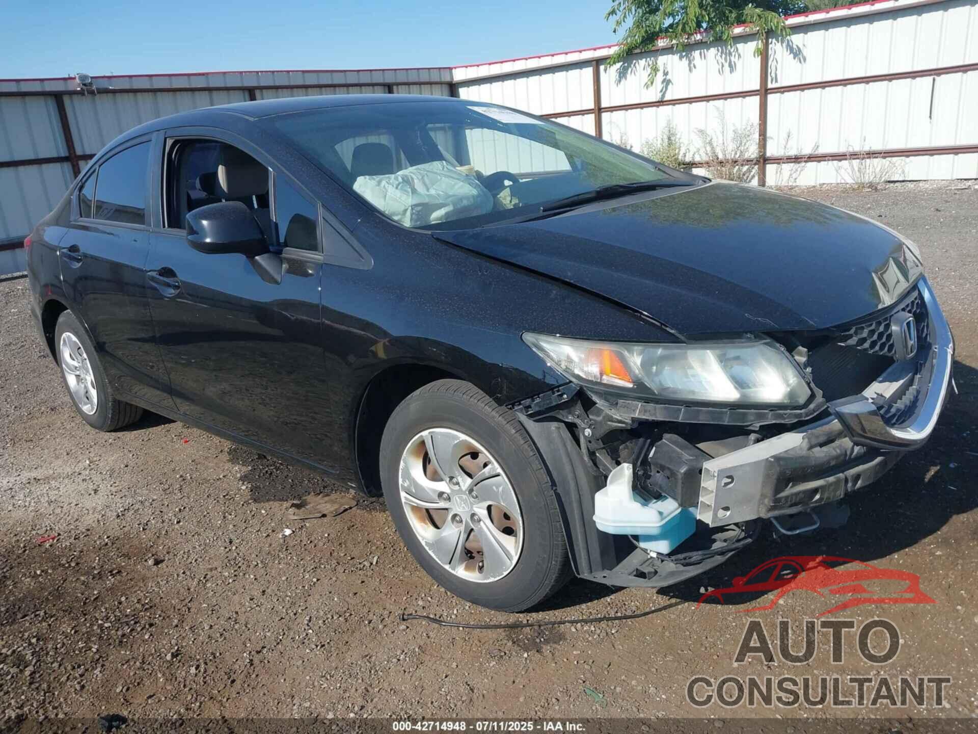 HONDA CIVIC 2013 - 19XFB2F52DE276549