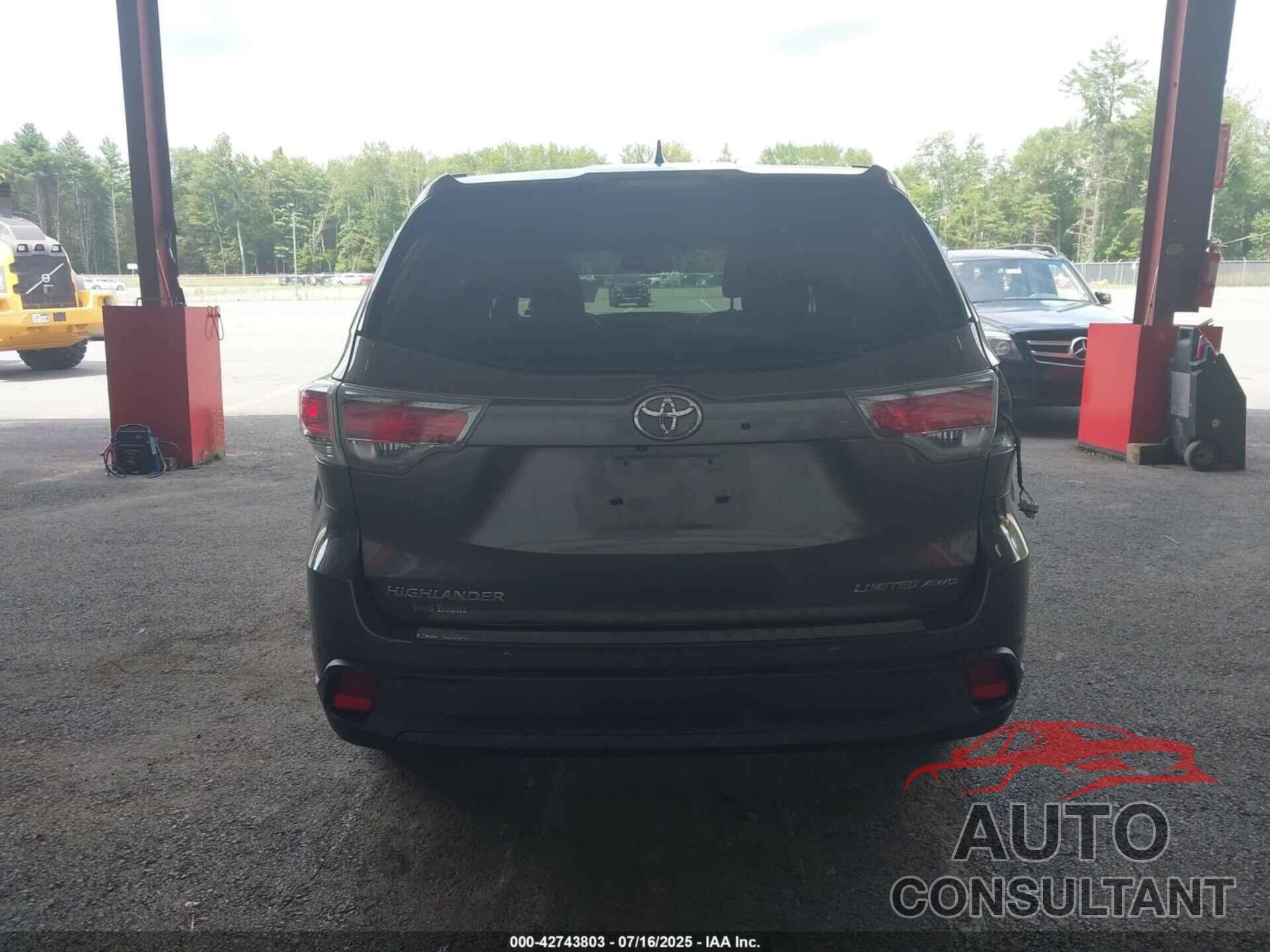 TOYOTA HIGHLANDER 2016 - 5TDDKRFH1GS355442
