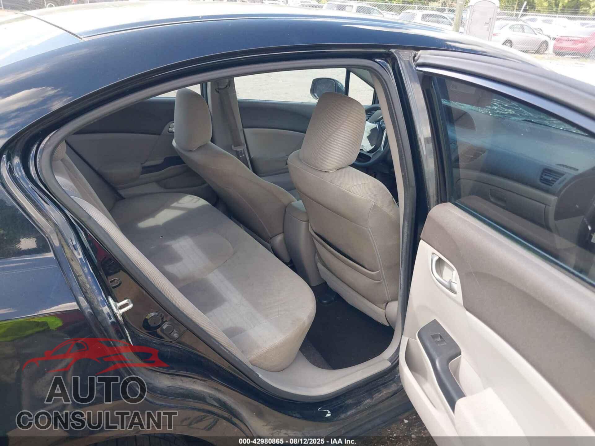 HONDA CIVIC 2012 - 19XFB2F85CE063328