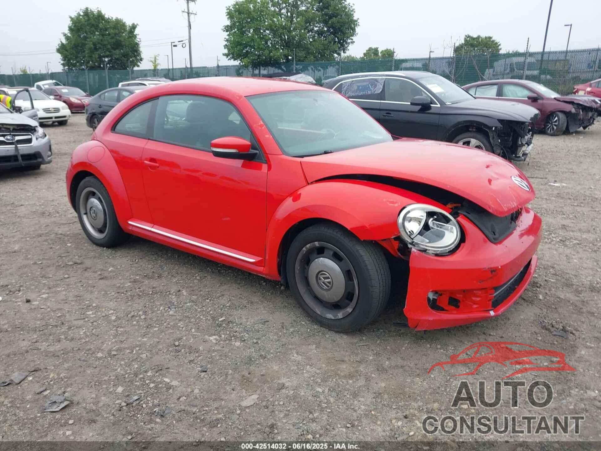 VOLKSWAGEN BEETLE 2012 - 3VWJP7AT6CM634168