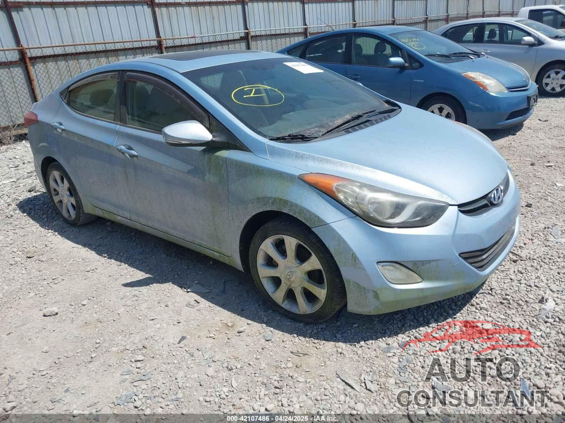 HYUNDAI ELANTRA 2011 - KMHDH4AE6BU127869