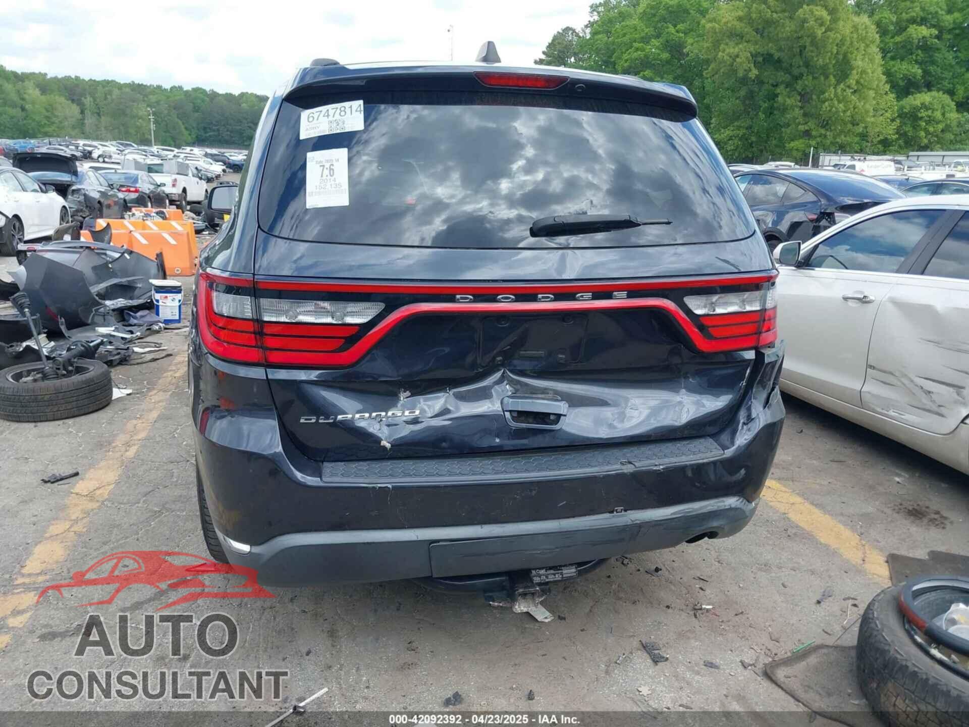 DODGE DURANGO 2014 - 1C4RDHAG5EC286603