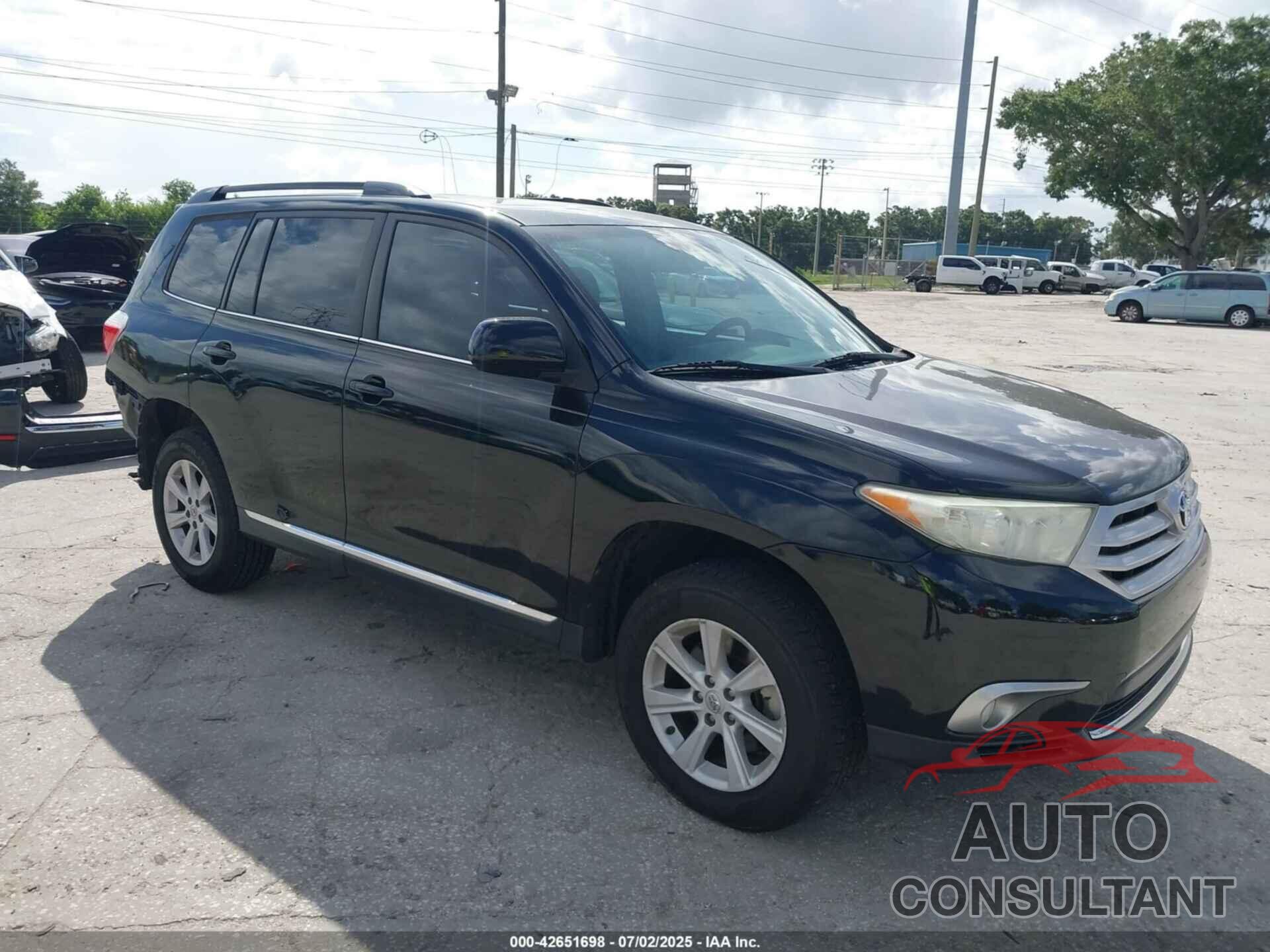 TOYOTA HIGHLANDER 2013 - 5TDZK3EH9DS141069