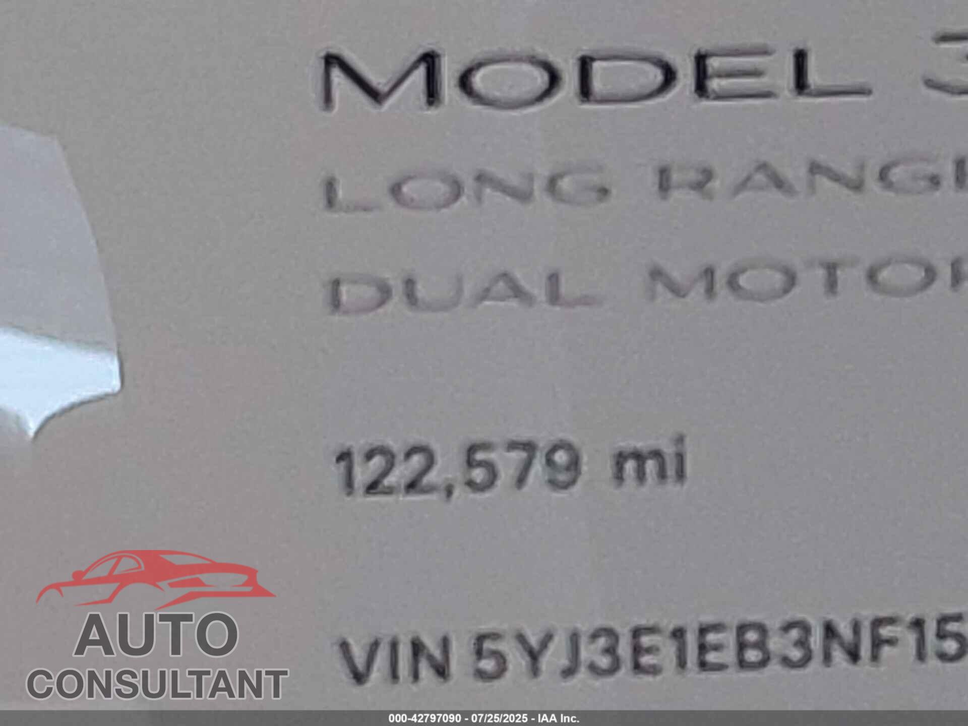 TESLA MODEL 3 2022 - 5YJ3E1EB3NF157111