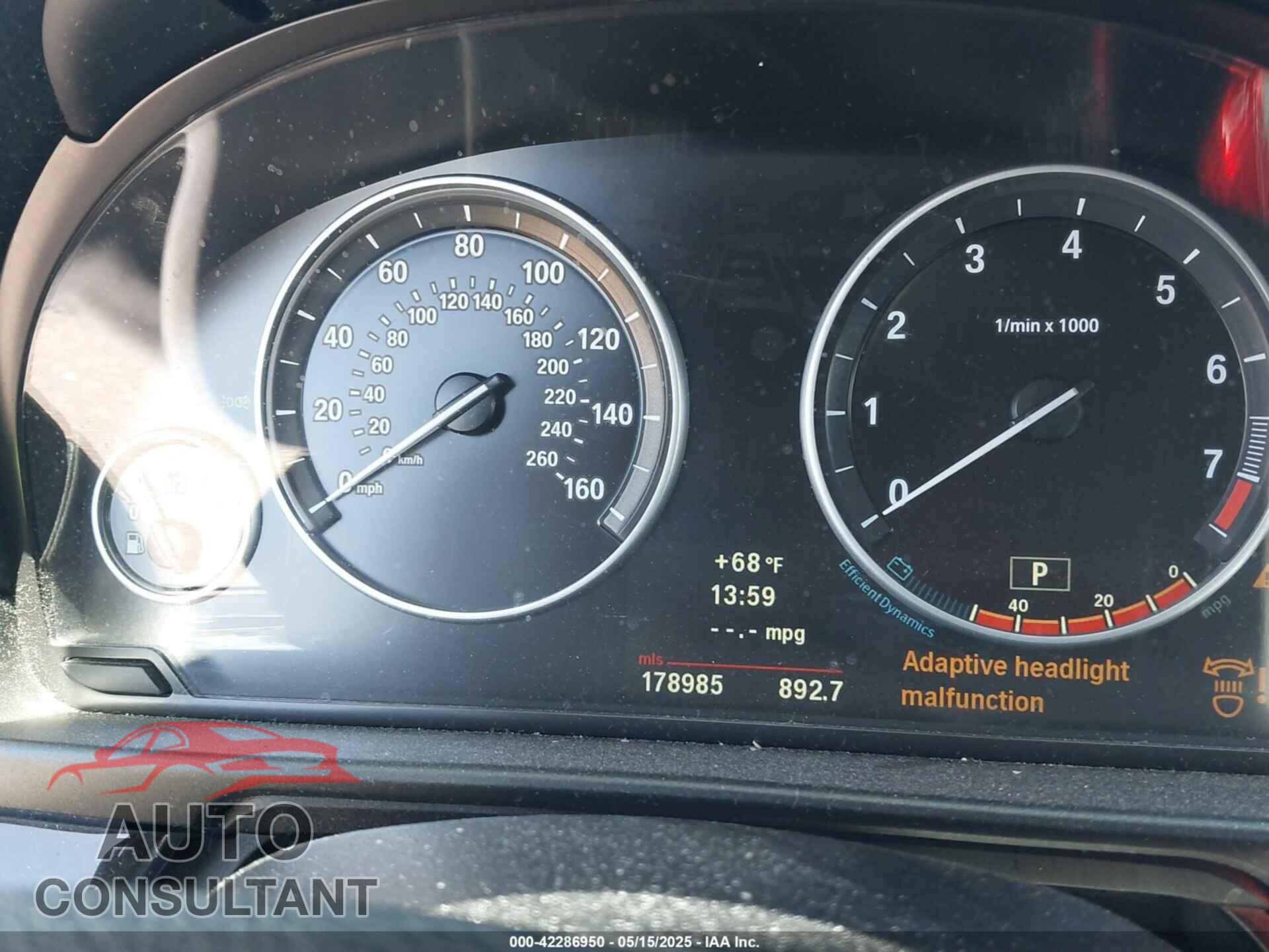 BMW 528I 2012 - WBAXH5C55CDW03631