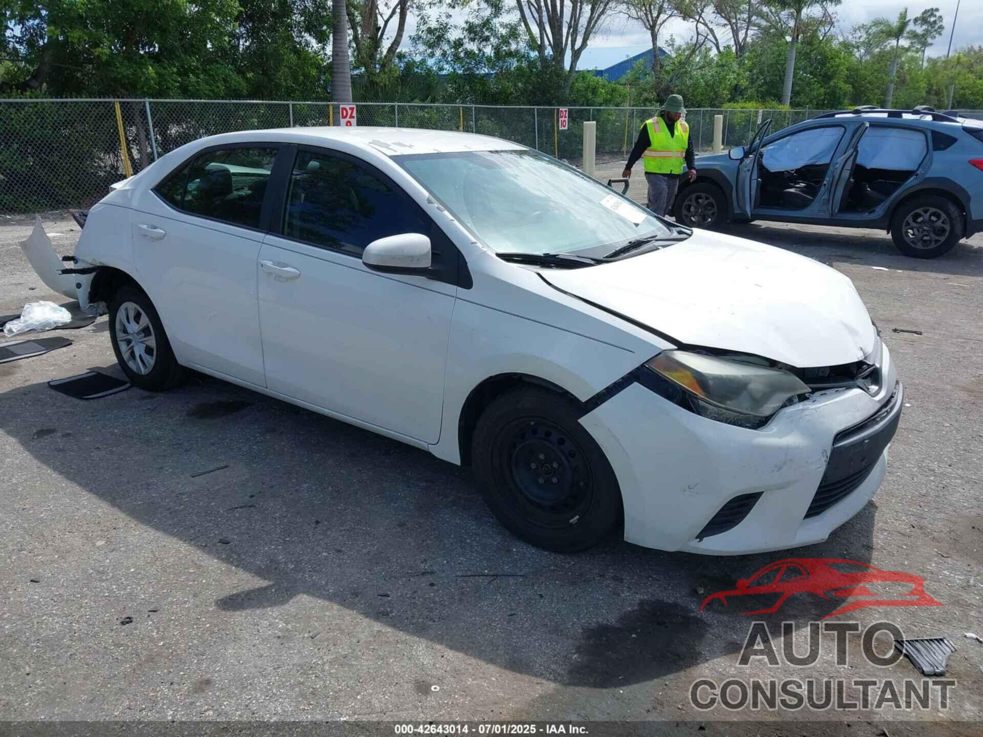 TOYOTA COROLLA 2016 - 5YFBURHE1GP457787