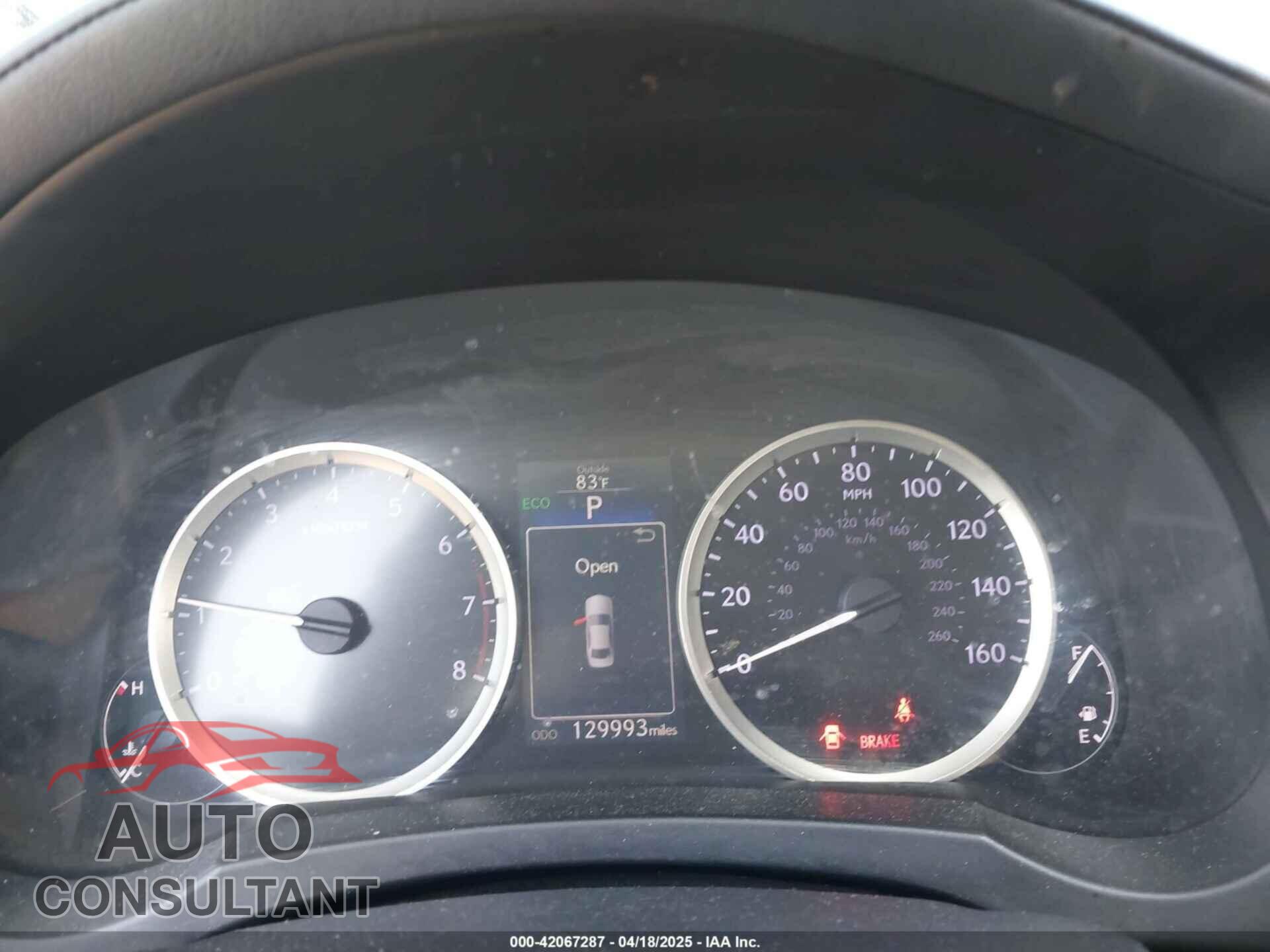 LEXUS IS 250 2014 - JTHBF1D20E5043111