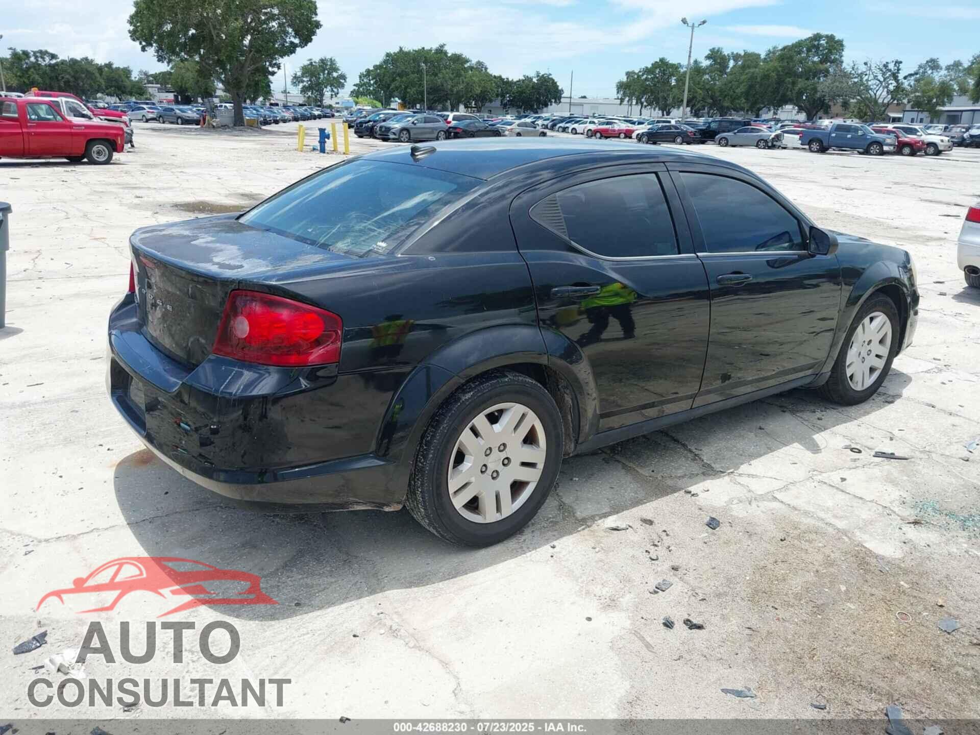 DODGE AVENGER 2013 - 1C3CDZAB4DN628176