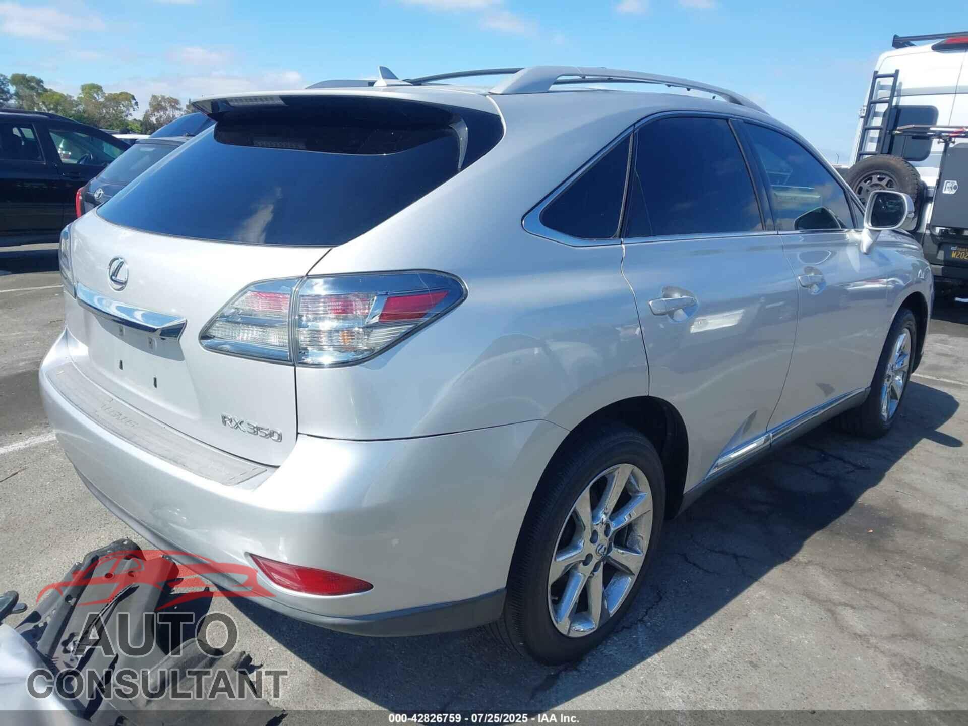 LEXUS RX 350 2012 - 2T2ZK1BA0CC079348