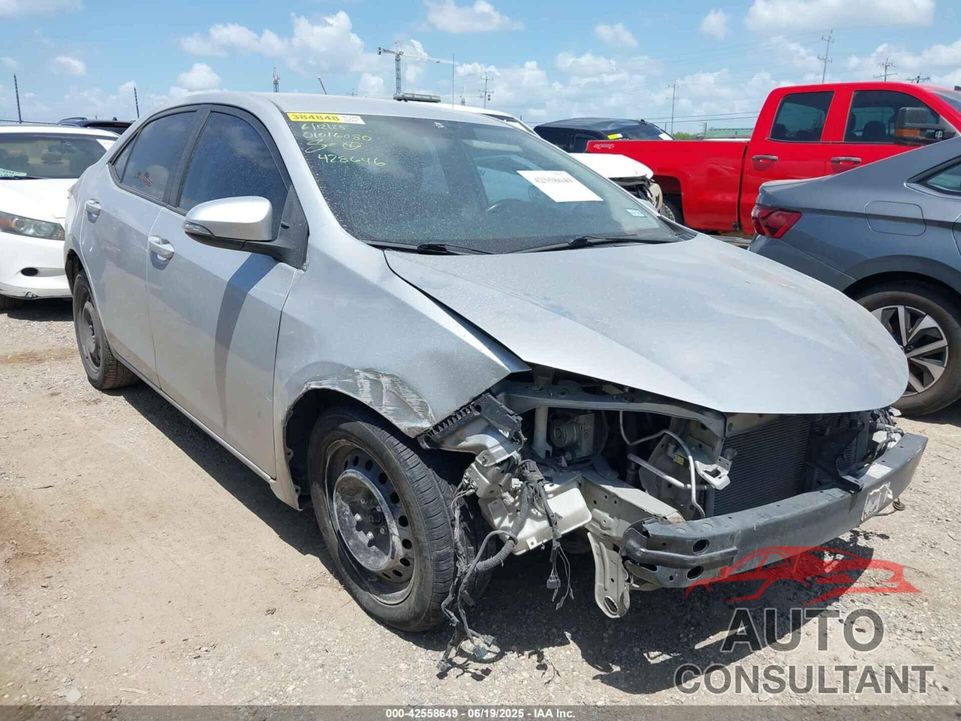 TOYOTA COROLLA 2016 - 5YFBURHE3GP428646