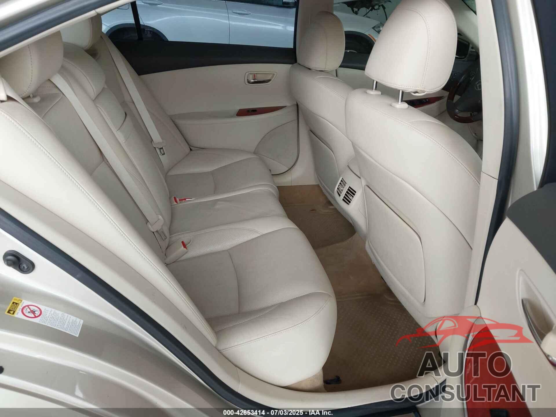 LEXUS ES 350 2011 - JTHBK1EG9B2457636