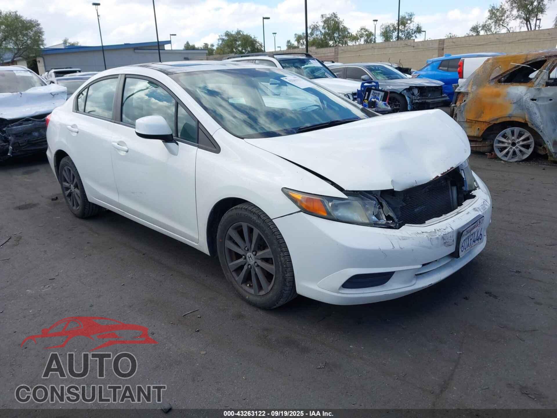 HONDA CIVIC 2012 - 2HGFB2F84CH547237