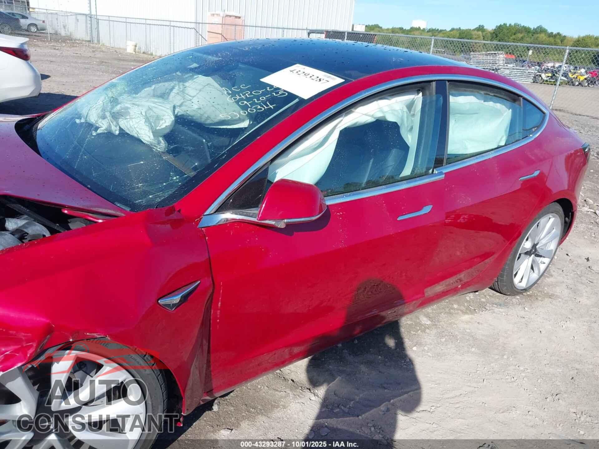 TESLA MODEL 3 2019 - 5YJ3E1EB9KF530034