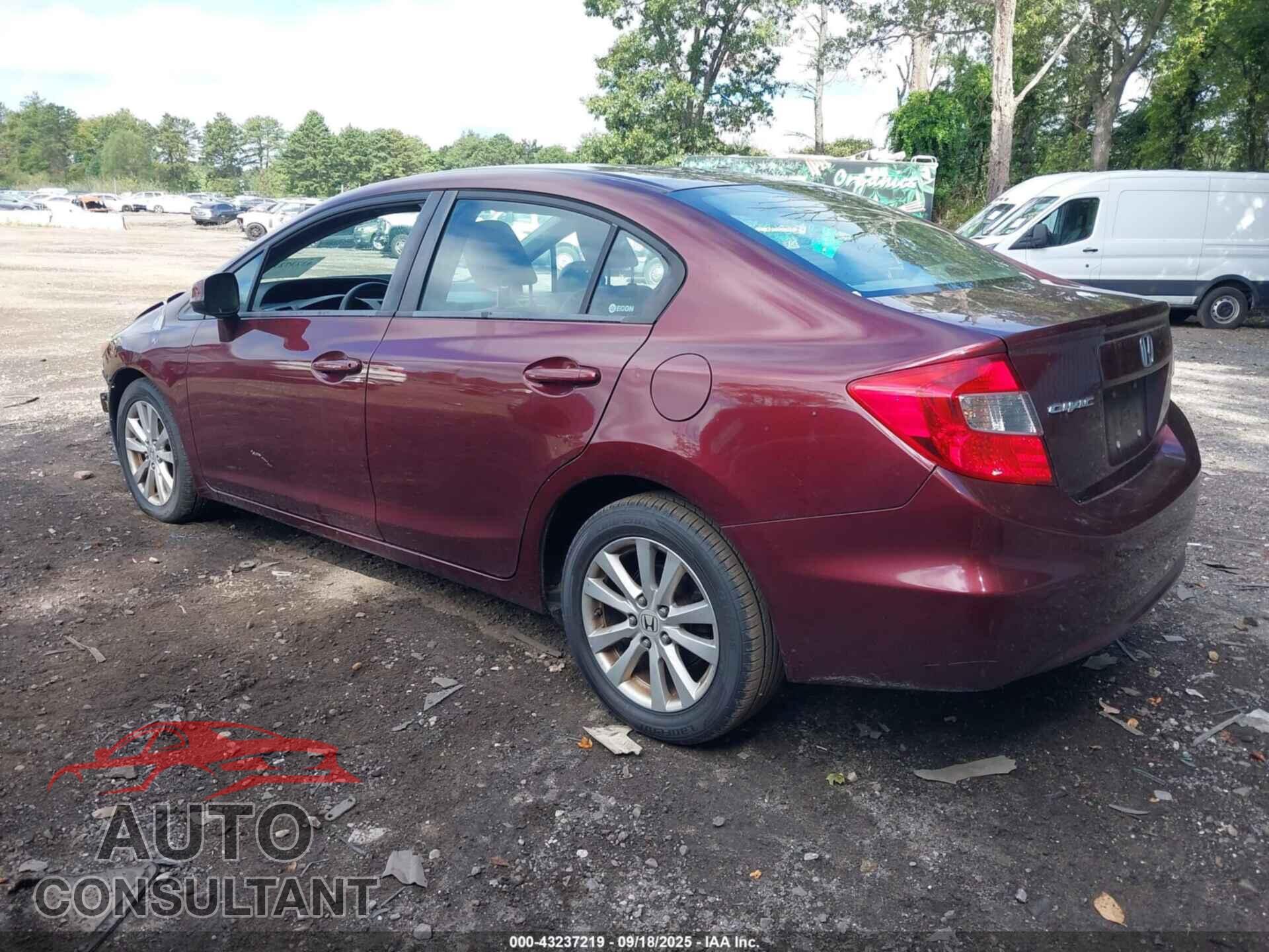 HONDA CIVIC 2012 - 19XFB2F87CE340755