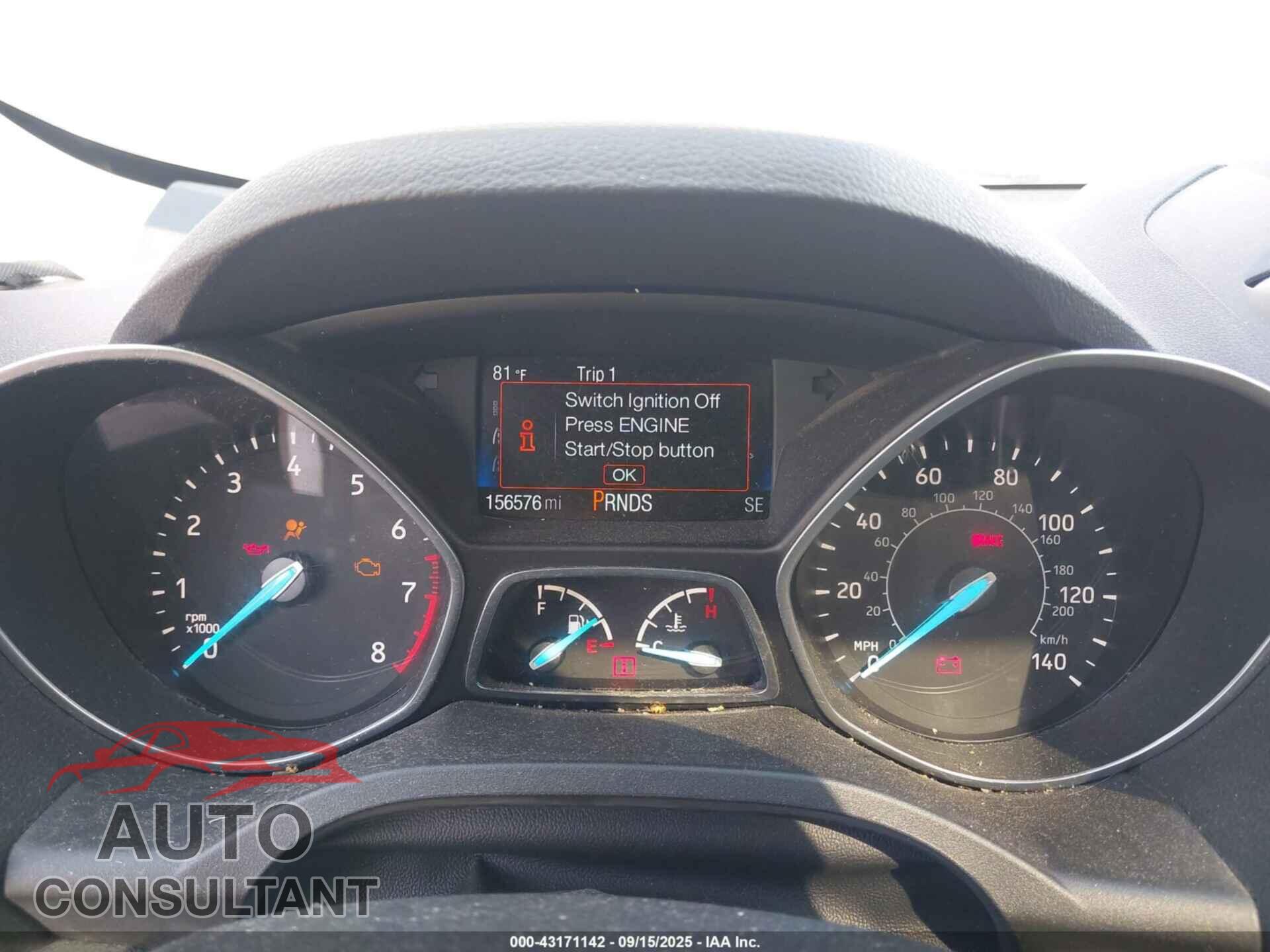 FORD ESCAPE 2017 - 1FMCU0JD7HUE92688