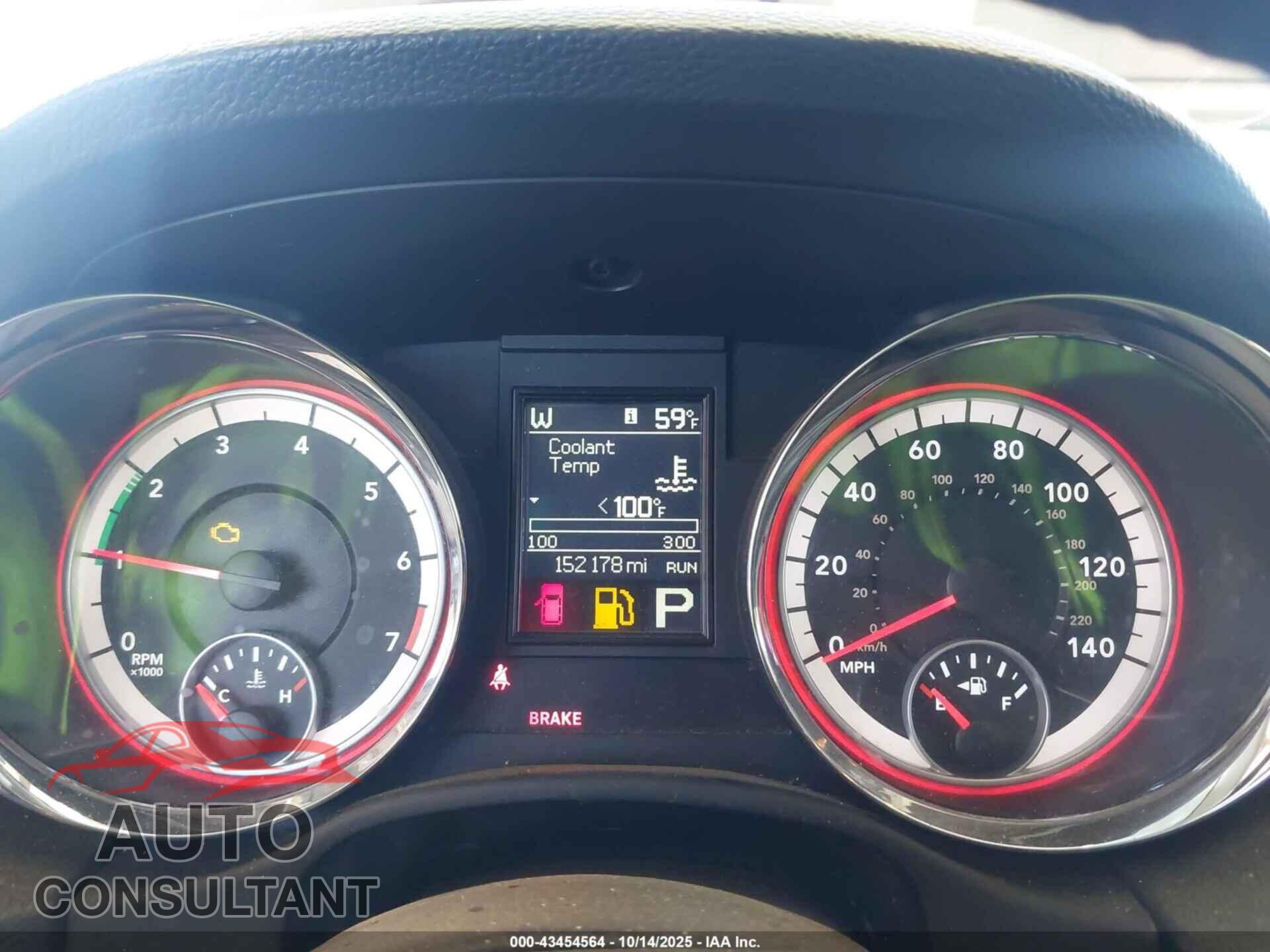 DODGE DURANGO 2012 - 1C4RDJAG9CC182815