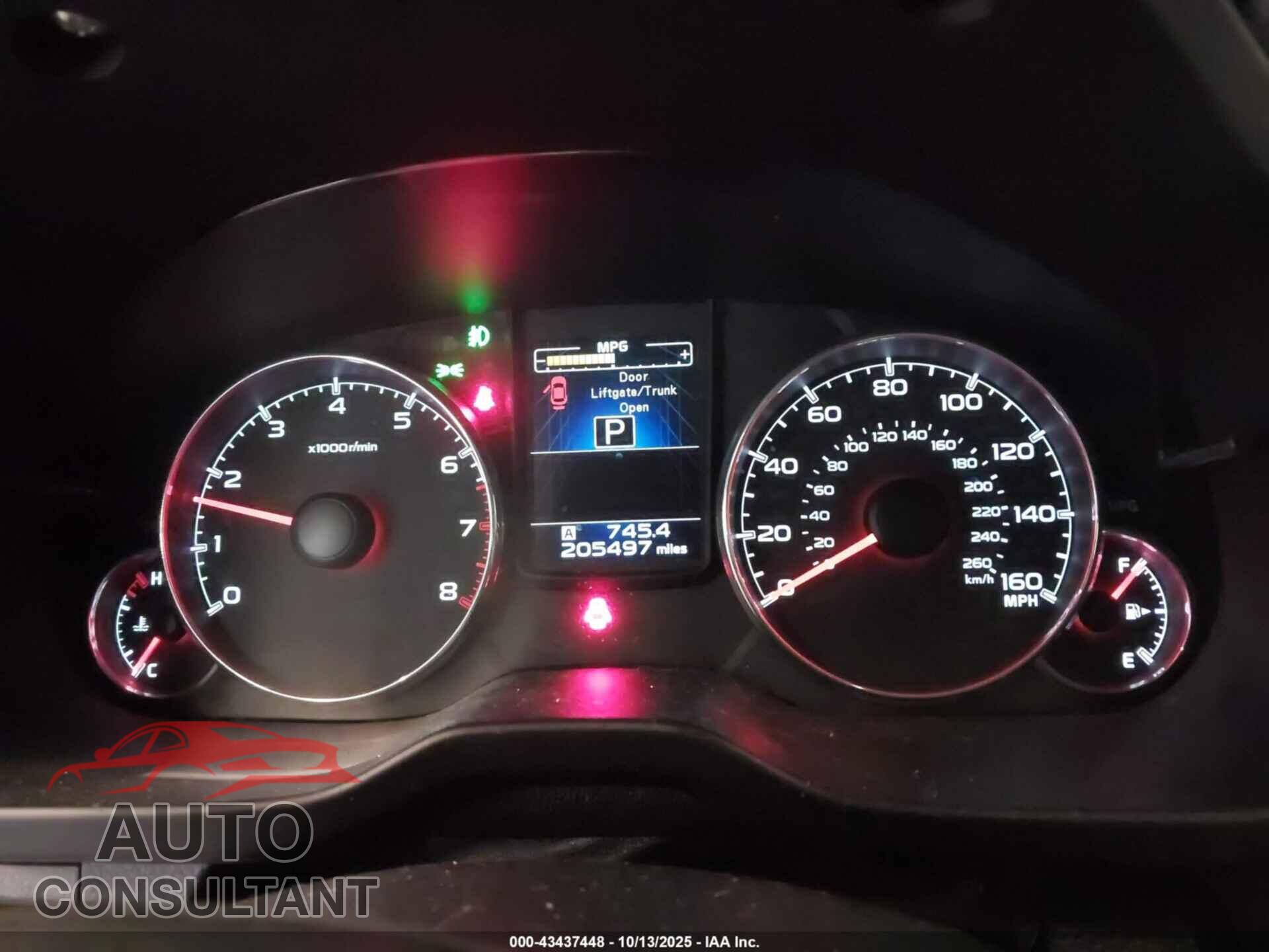 SUBARU LEGACY 2013 - 4S3BMDK64D2016072