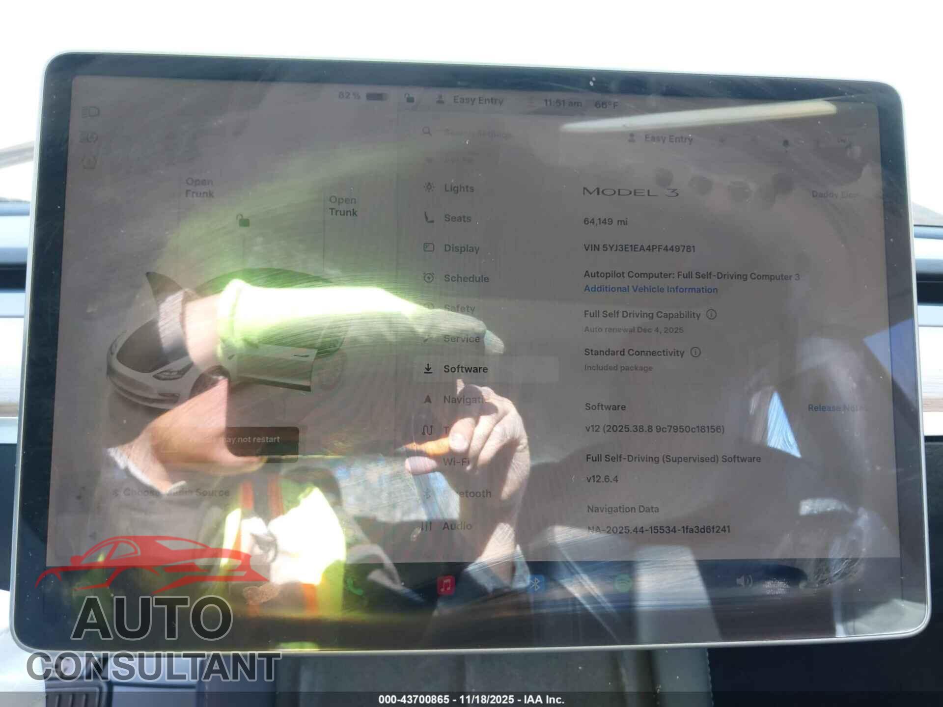 TESLA MODEL 3 2023 - 5YJ3E1EA4PF449781