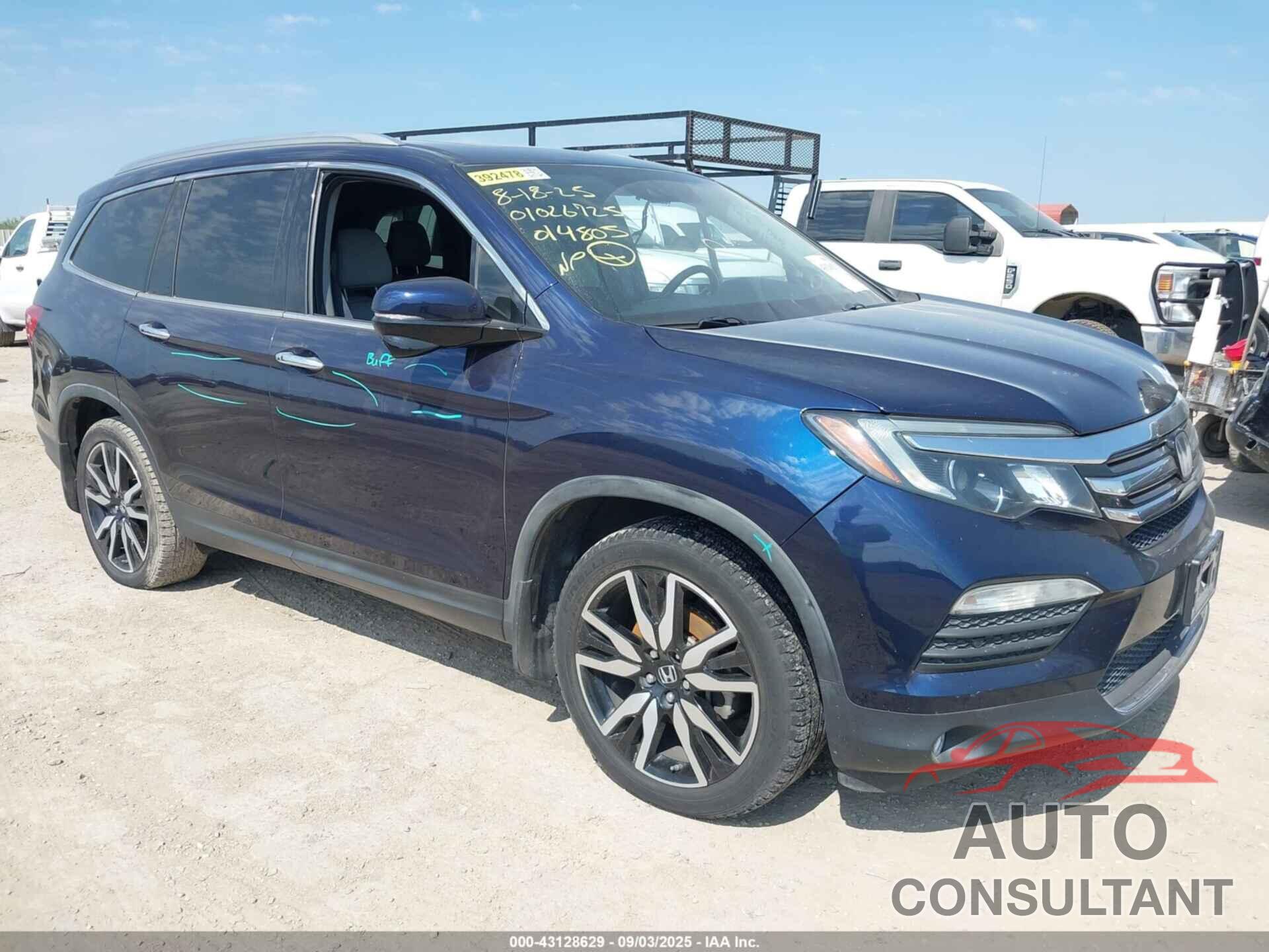 HONDA PILOT 2017 - 5FNYF5H92HB014805