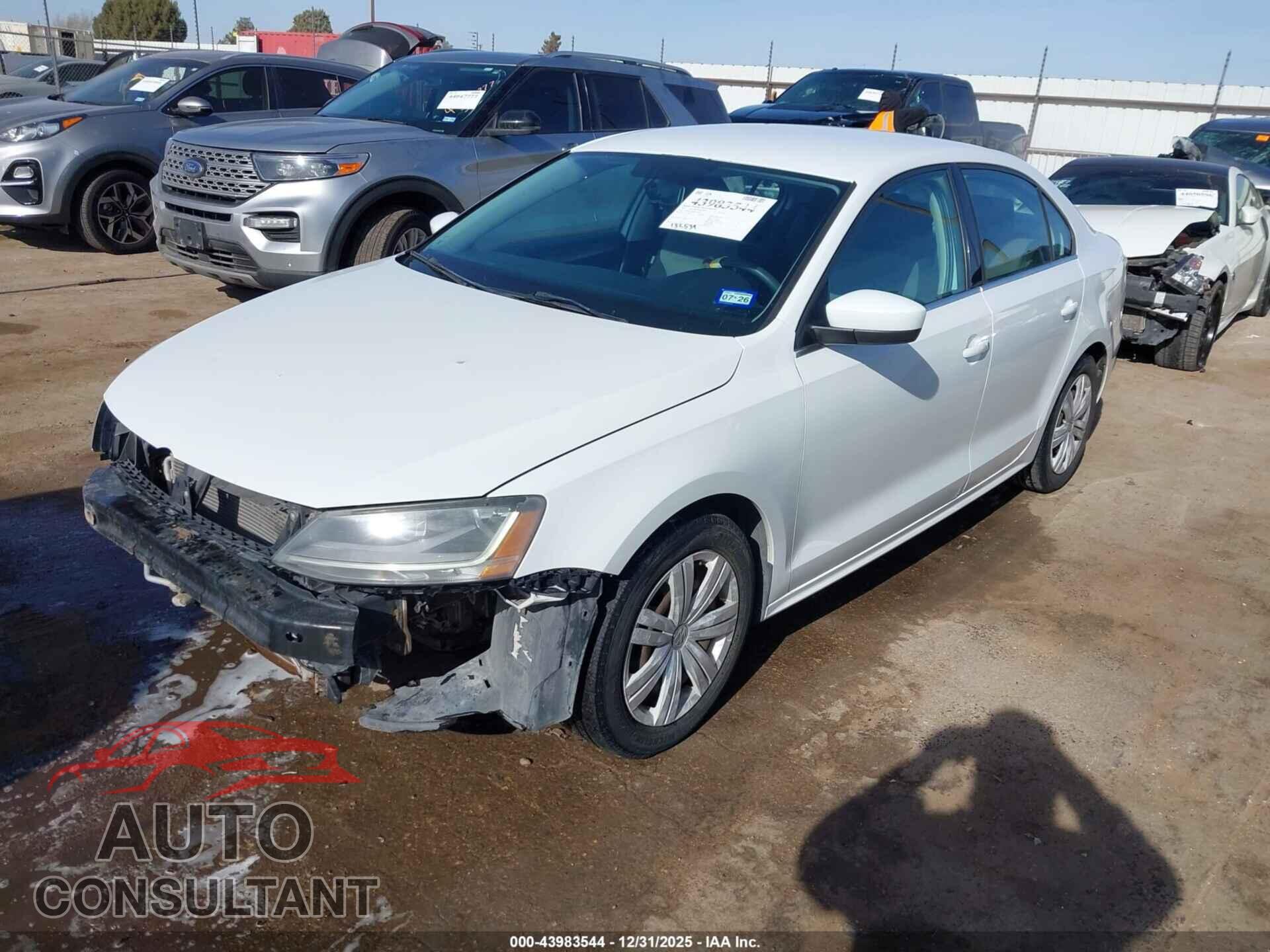 VOLKSWAGEN JETTA 2017 - 3VW2B7AJ8HM400803