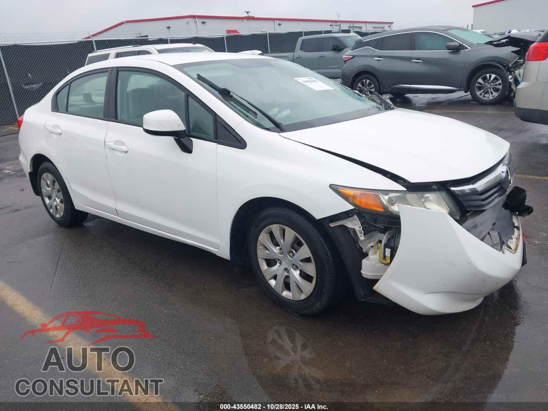 HONDA CIVIC 2012 - 2HGFB2F54CH564237