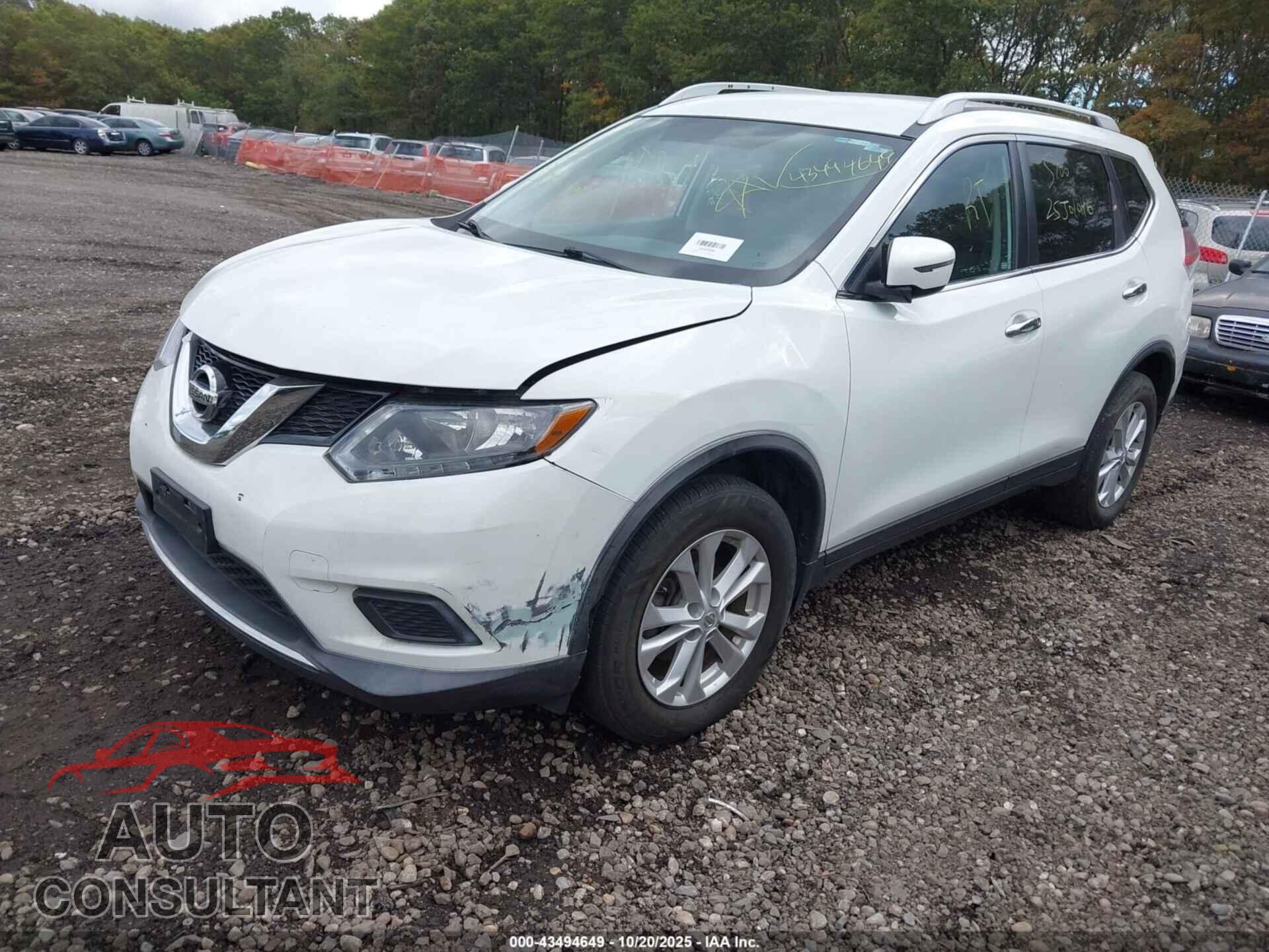 NISSAN ROGUE 2016 - KNMAT2MV0GP700602