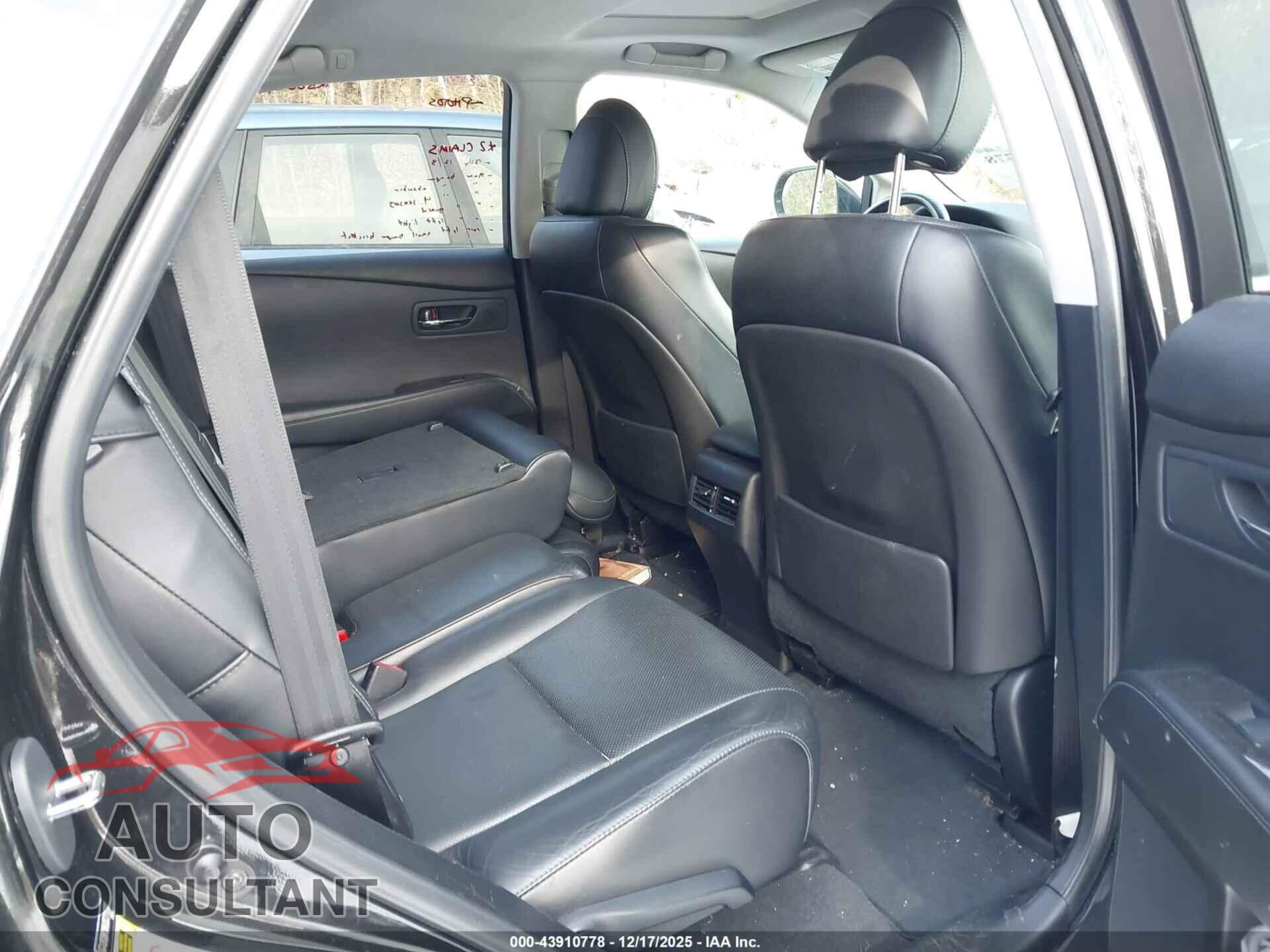 LEXUS RX 350 2013 - 2T2BK1BA2DC211237