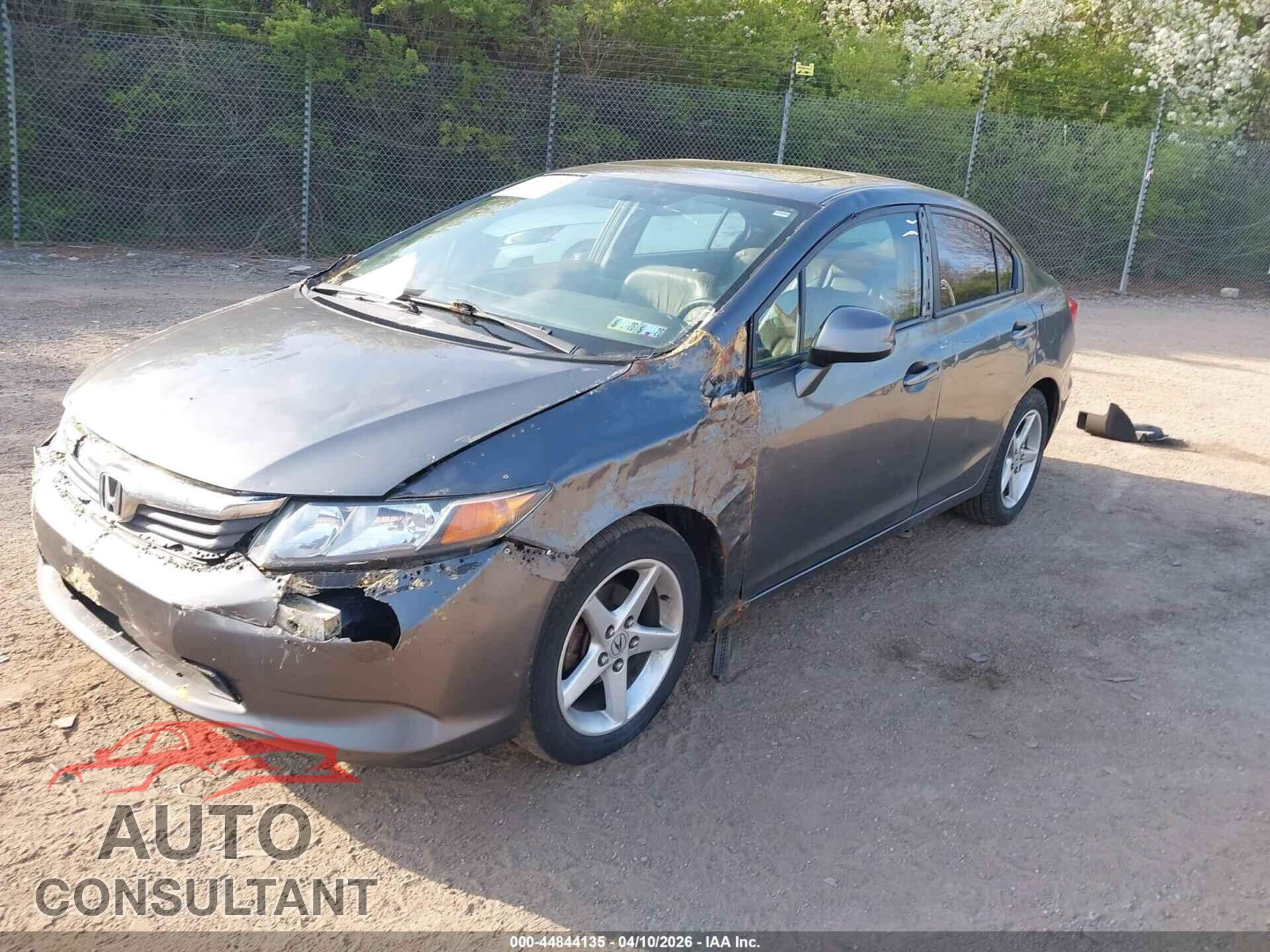 HONDA CIVIC 2012 - 19XFB2F92CE308000